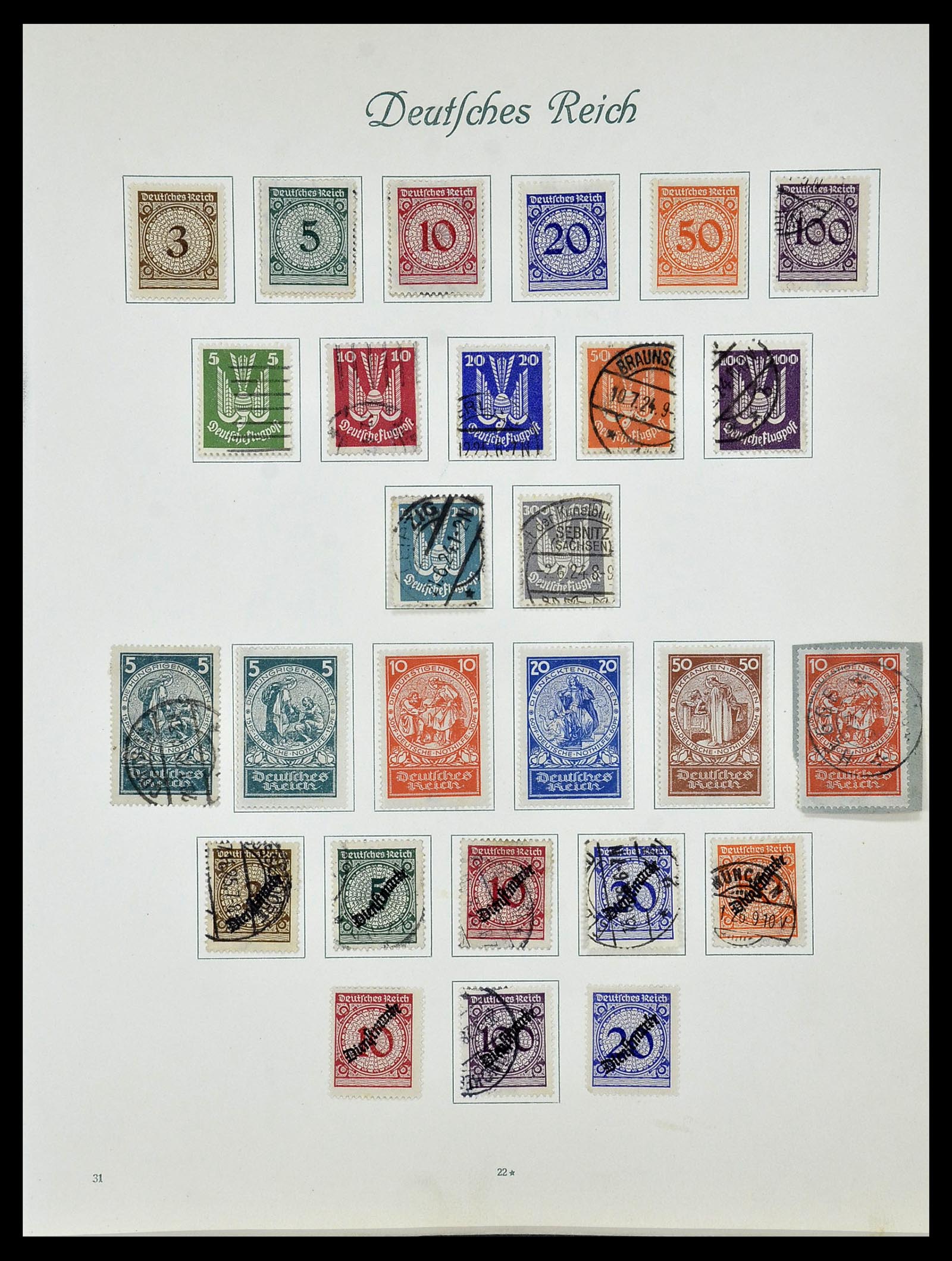 34160 039 - Stamp collection 34160 German Reich 1872-1931.