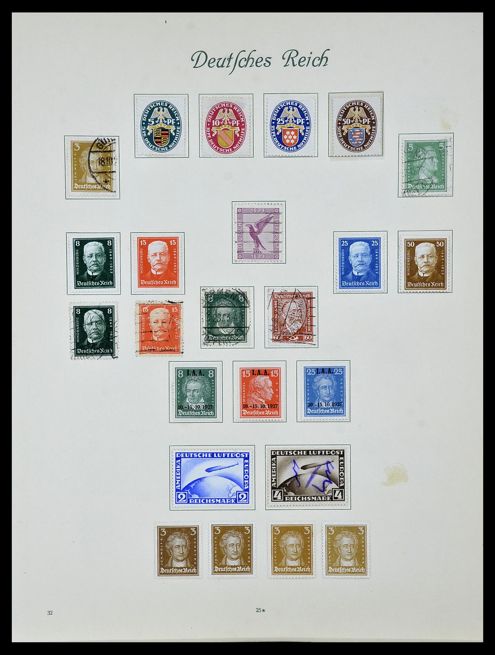34160 043 - Postzegelverzameling 34160 Duitse Rijk 1872-1931.