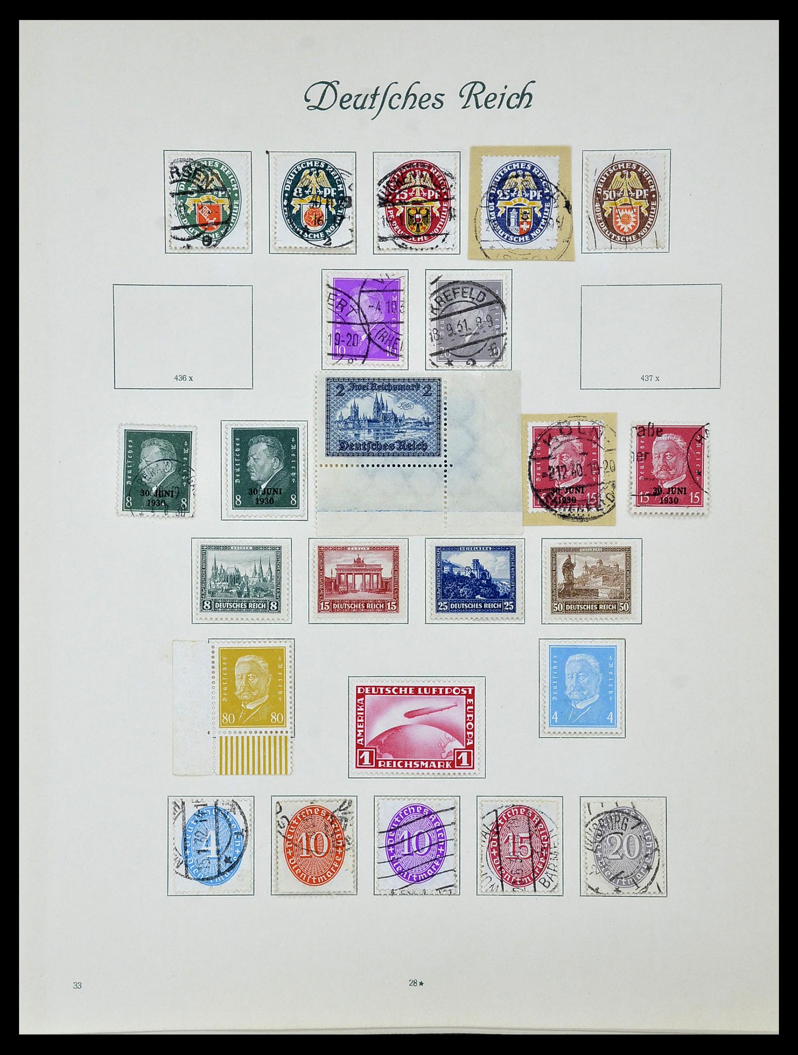 34160 045 - Postzegelverzameling 34160 Duitse Rijk 1872-1931.
