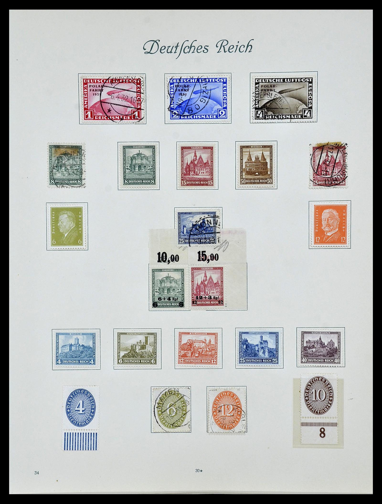 34160 047 - Postzegelverzameling 34160 Duitse Rijk 1872-1931.