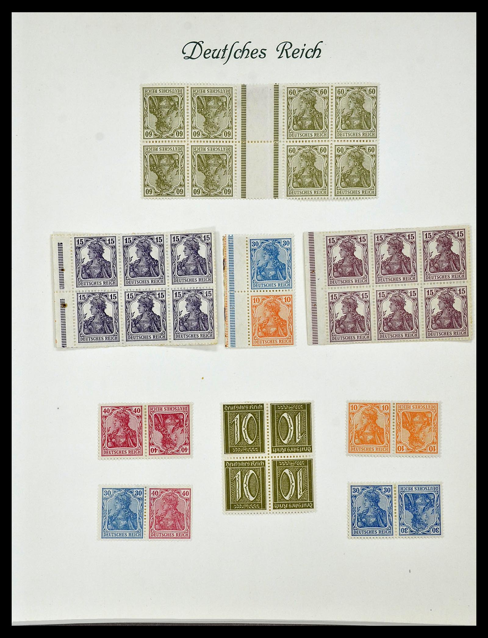 34160 053 - Postzegelverzameling 34160 Duitse Rijk 1872-1931.