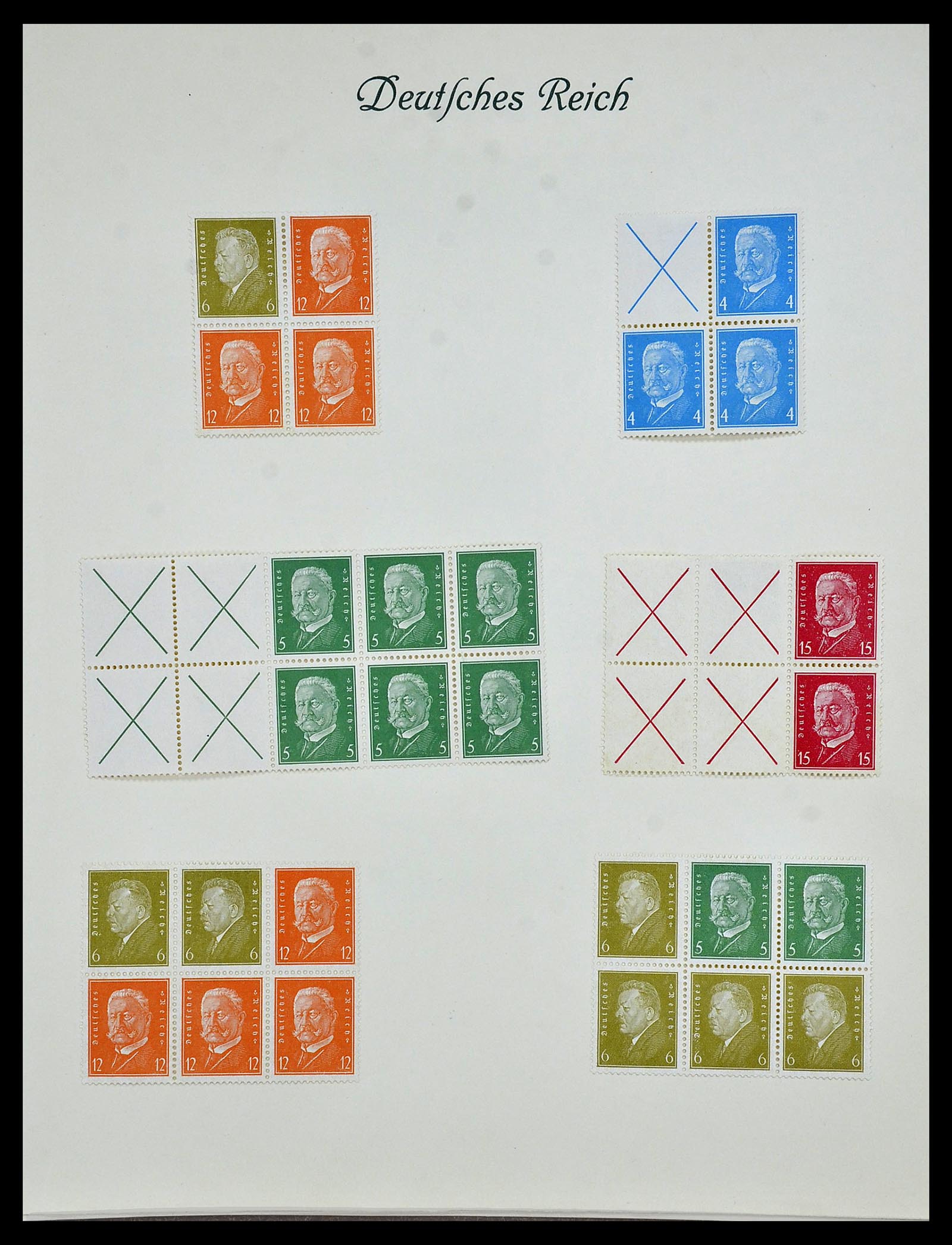 34160 054 - Postzegelverzameling 34160 Duitse Rijk 1872-1931.