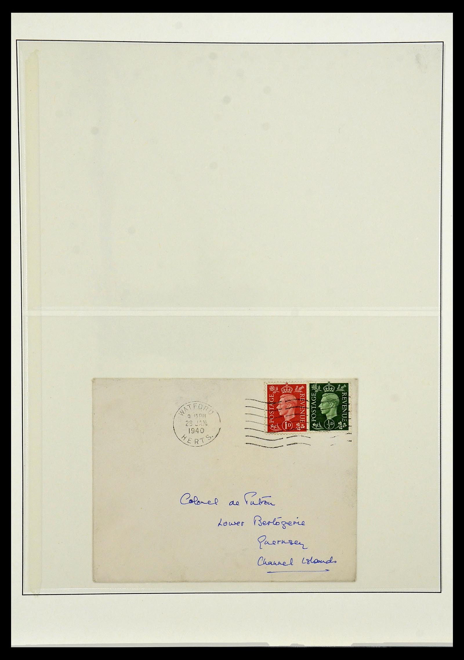34161 001 - Postzegelverzameling 34161 Duitse bezetting kanaaleilanden 1940-1945.