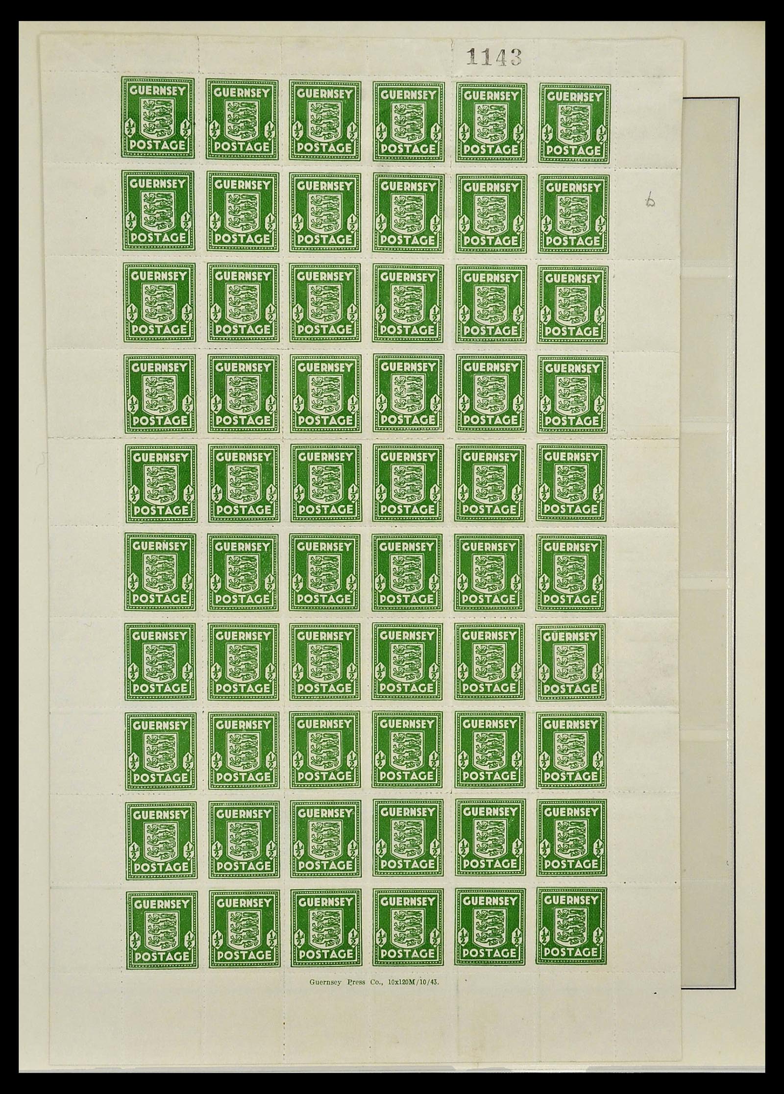 34161 002 - Postzegelverzameling 34161 Duitse bezetting kanaaleilanden 1940-1945.