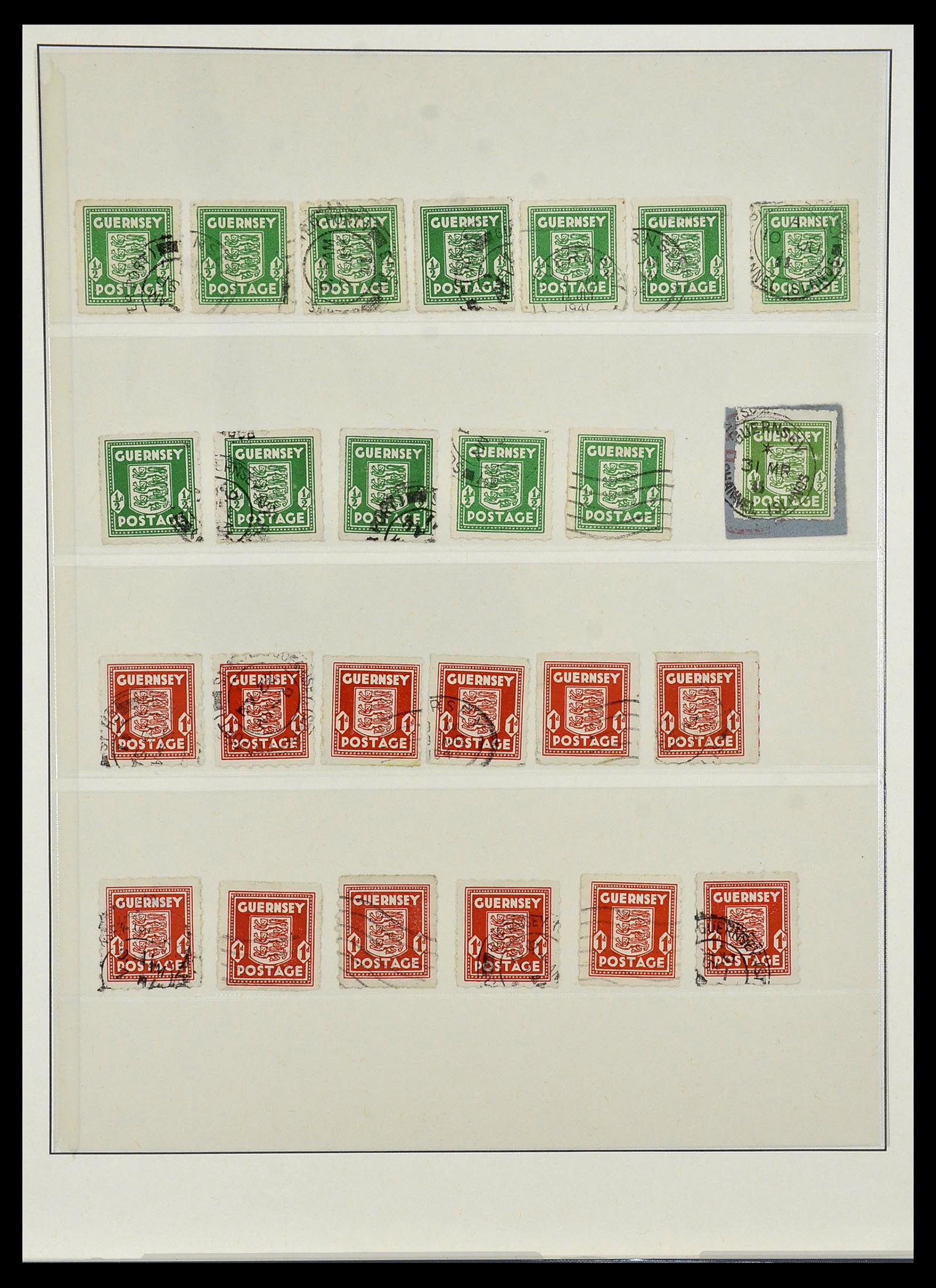 34161 005 - Postzegelverzameling 34161 Duitse bezetting kanaaleilanden 1940-1945.
