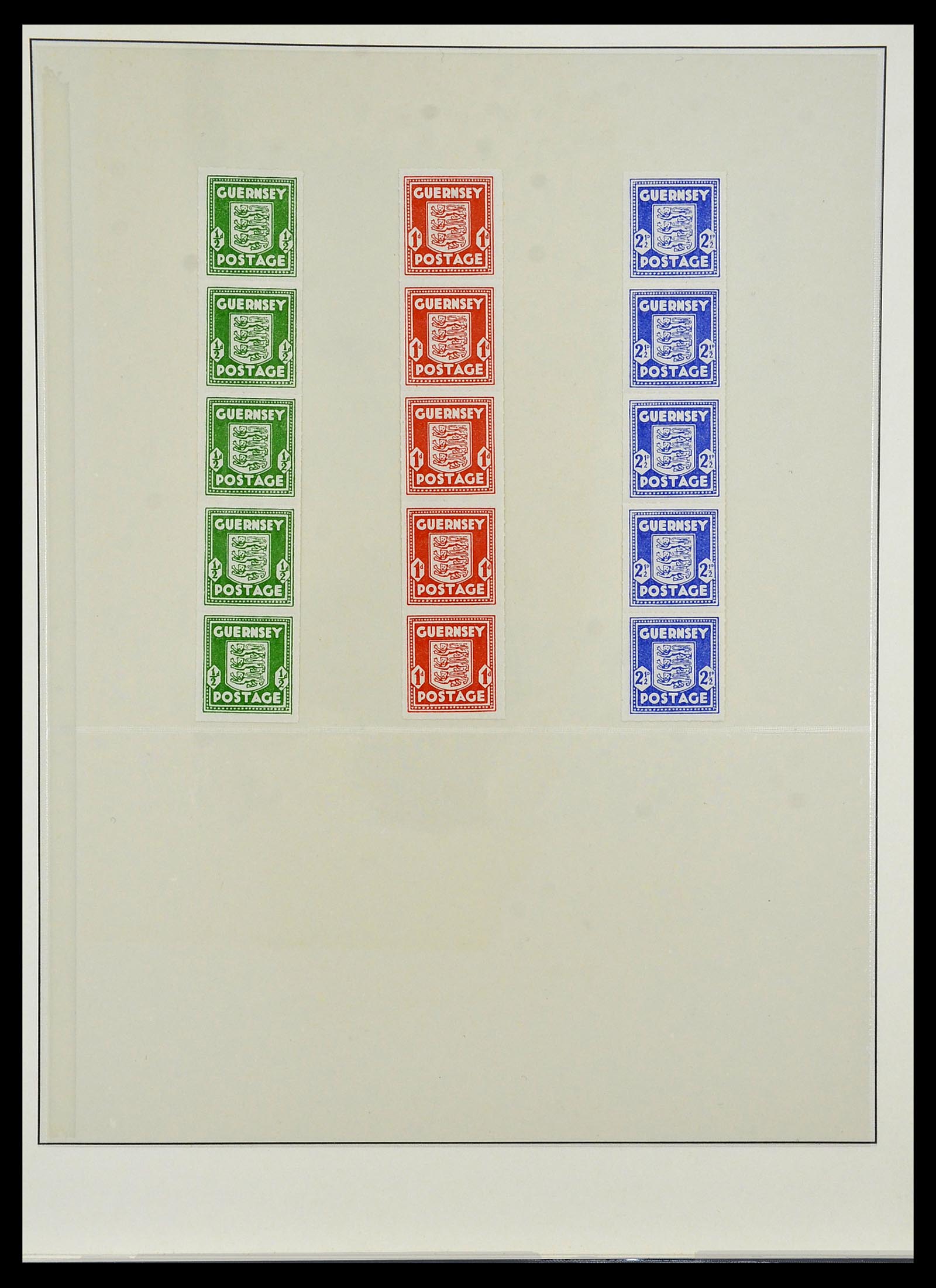34161 006 - Postzegelverzameling 34161 Duitse bezetting kanaaleilanden 1940-1945.