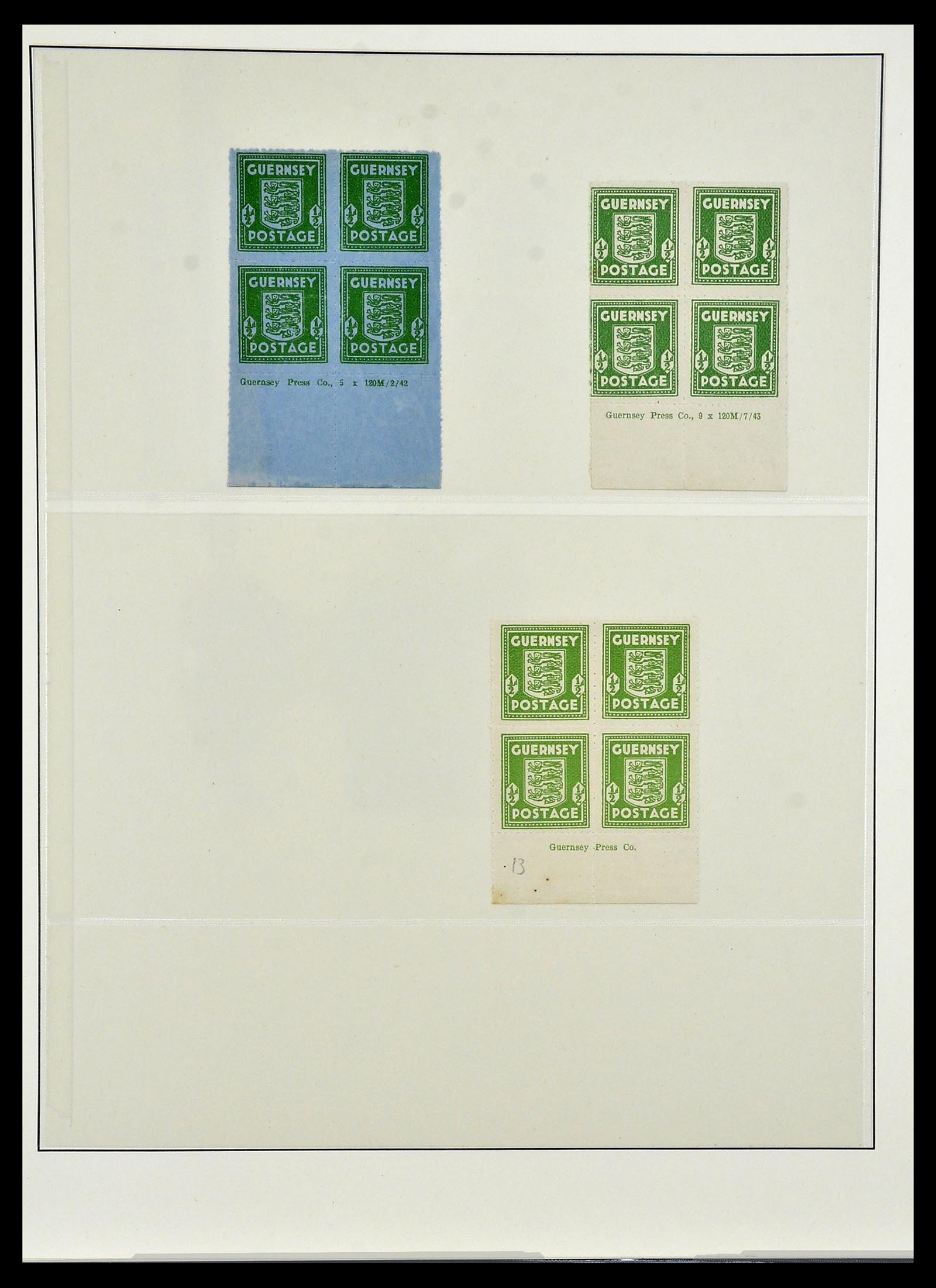 34161 007 - Postzegelverzameling 34161 Duitse bezetting kanaaleilanden 1940-1945.