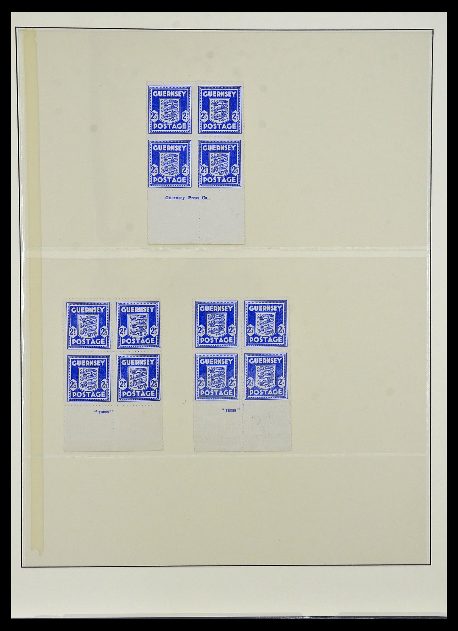34161 009 - Postzegelverzameling 34161 Duitse bezetting kanaaleilanden 1940-1945.