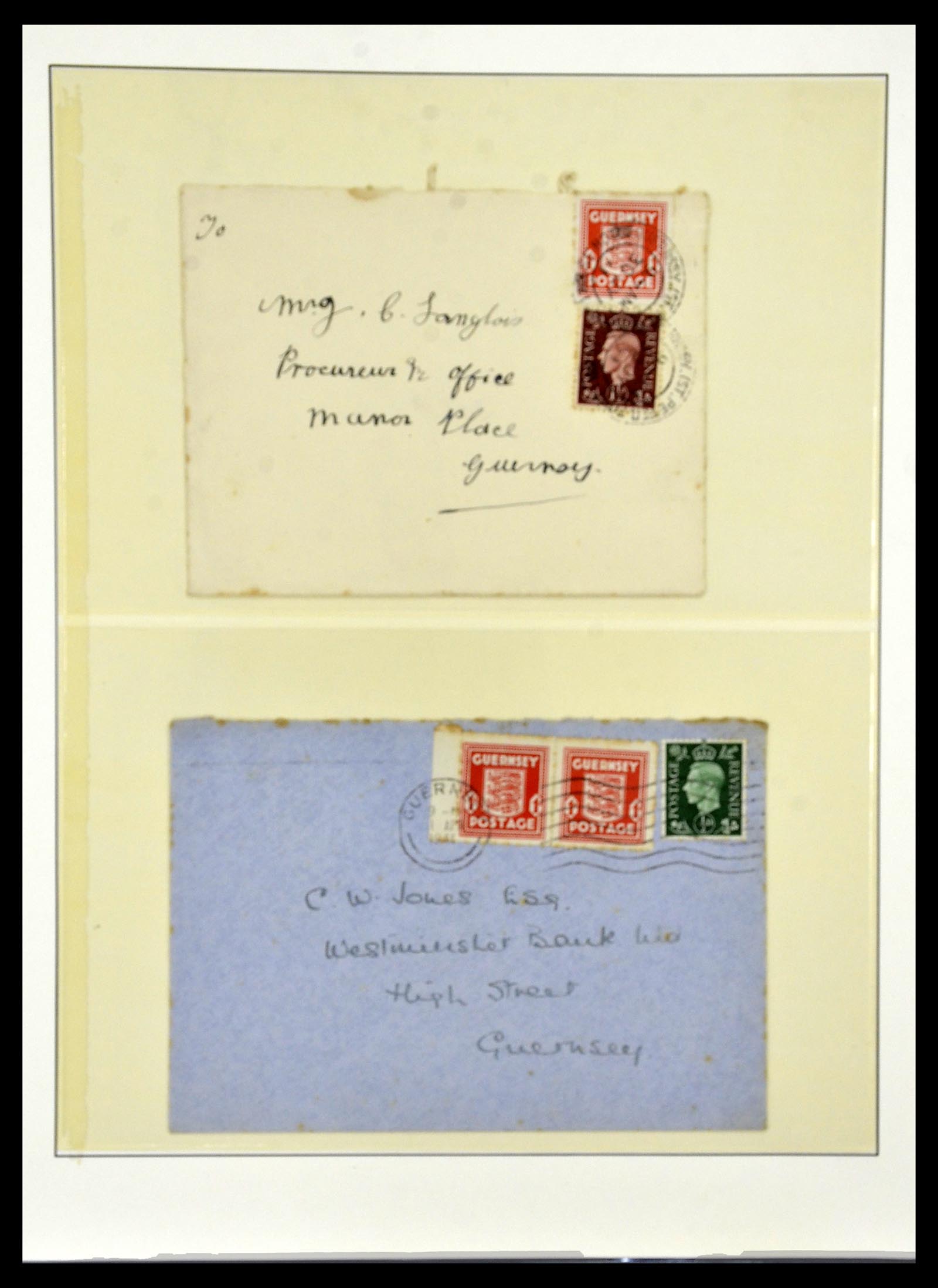 34161 010 - Postzegelverzameling 34161 Duitse bezetting kanaaleilanden 1940-1945.