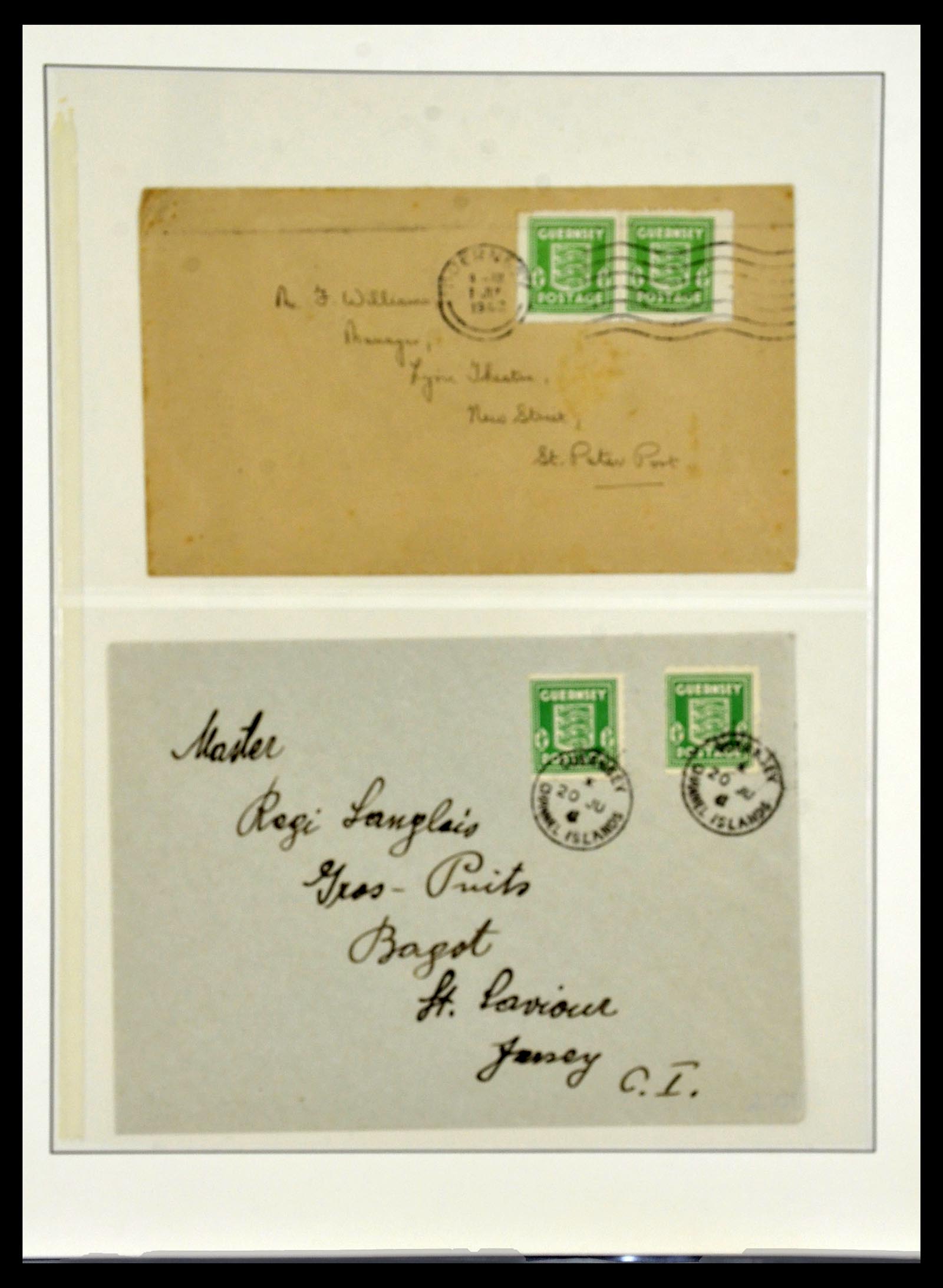 34161 011 - Postzegelverzameling 34161 Duitse bezetting kanaaleilanden 1940-1945.