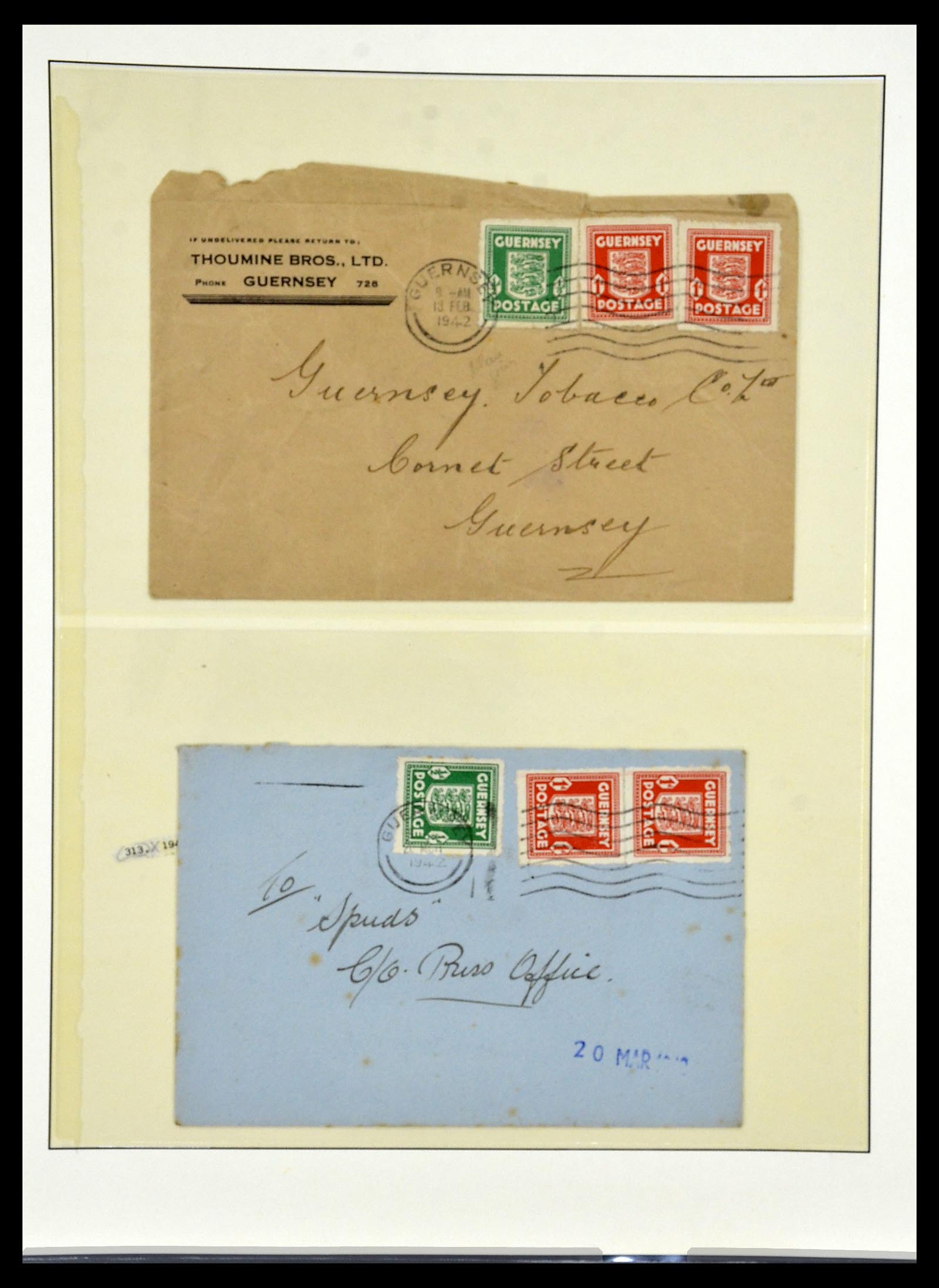 34161 016 - Postzegelverzameling 34161 Duitse bezetting kanaaleilanden 1940-1945.