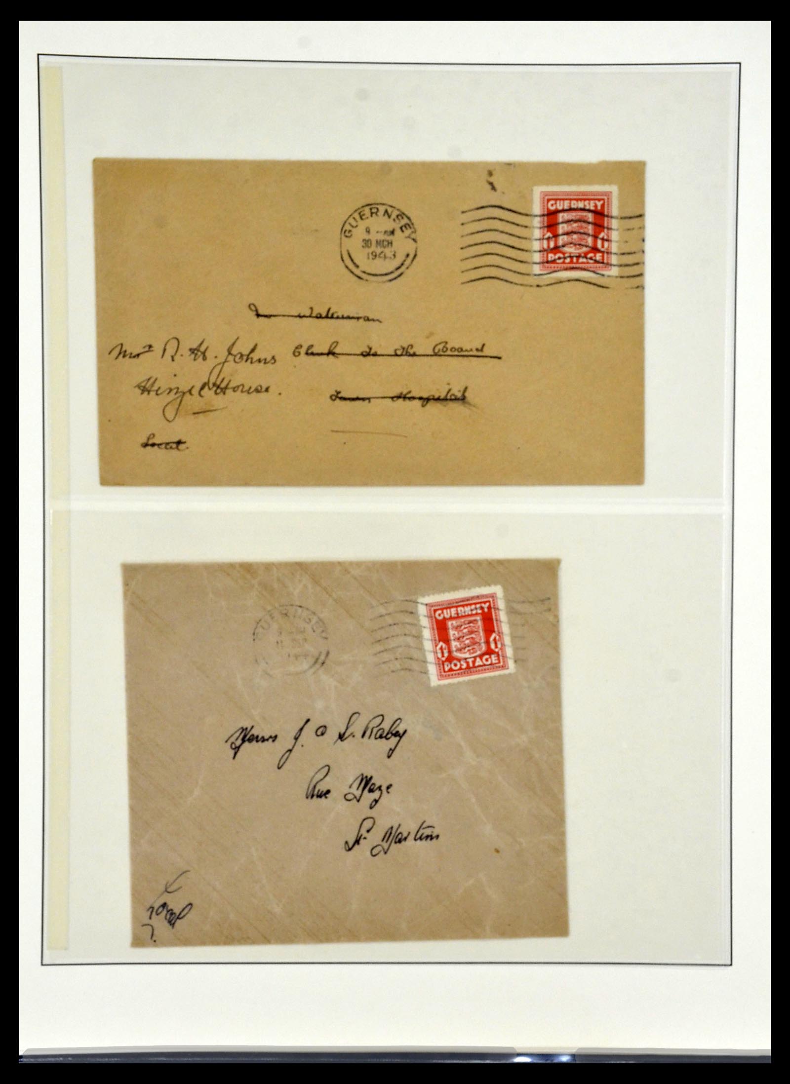 34161 018 - Postzegelverzameling 34161 Duitse bezetting kanaaleilanden 1940-1945.