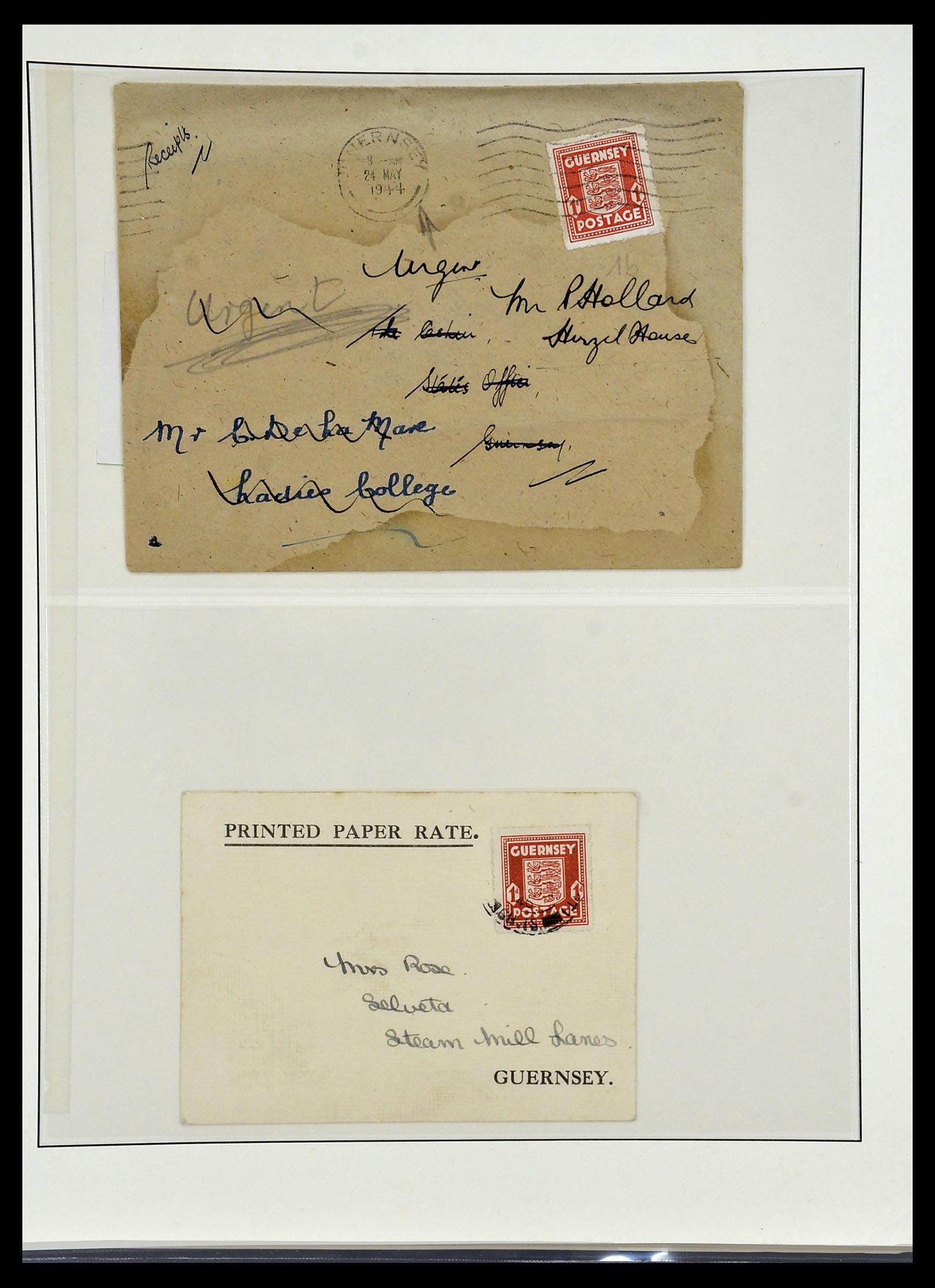 34161 020 - Postzegelverzameling 34161 Duitse bezetting kanaaleilanden 1940-1945.