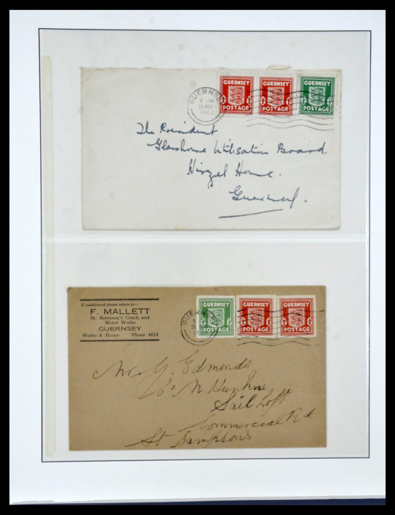 34161 025 - Postzegelverzameling 34161 Duitse bezetting kanaaleilanden 1940-1945.