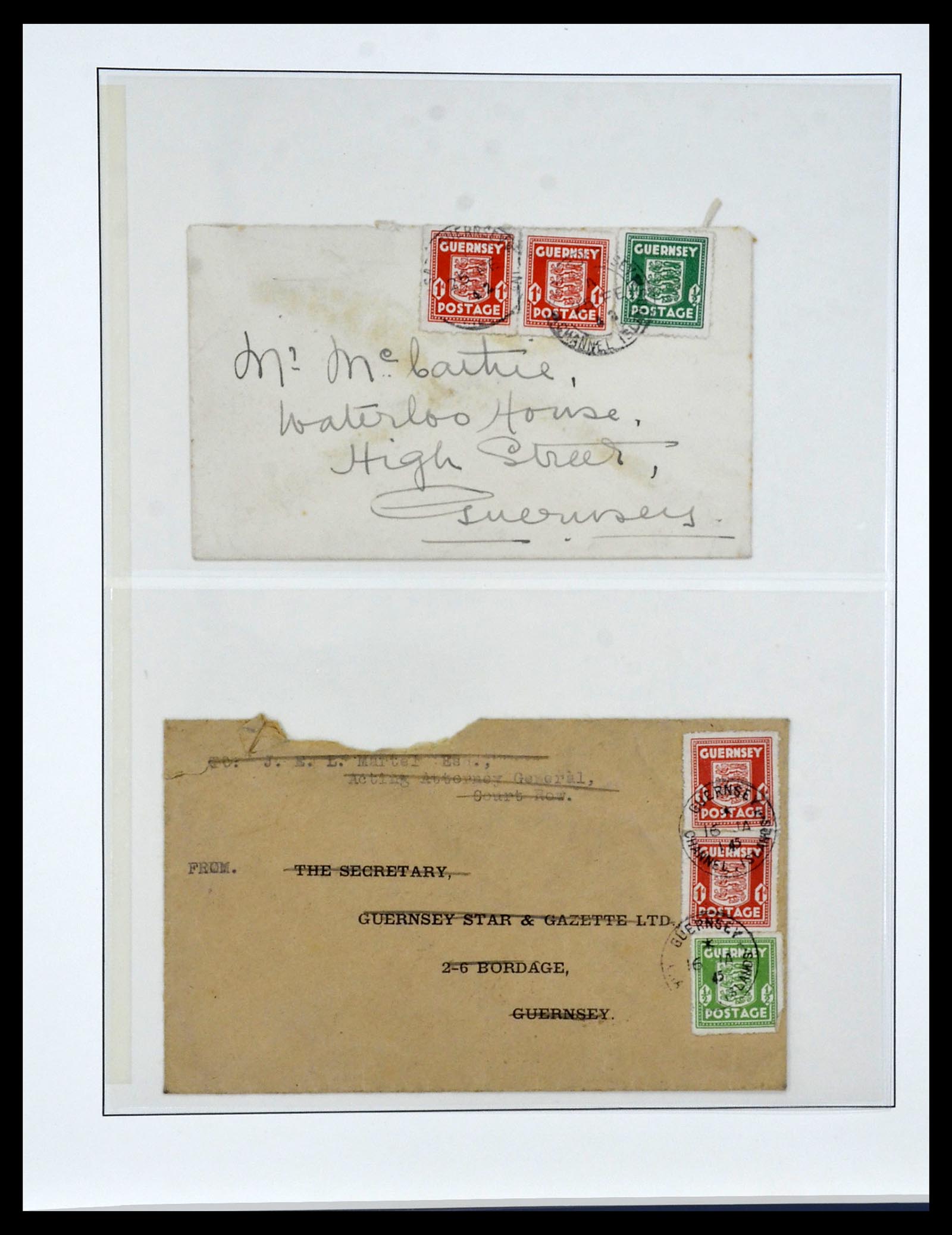34161 026 - Postzegelverzameling 34161 Duitse bezetting kanaaleilanden 1940-1945.