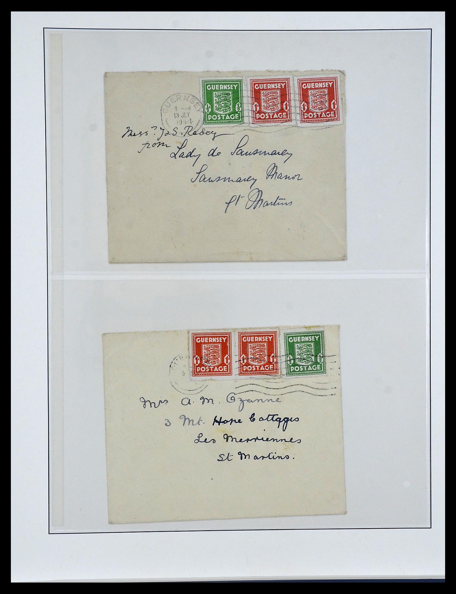 34161 027 - Postzegelverzameling 34161 Duitse bezetting kanaaleilanden 1940-1945.
