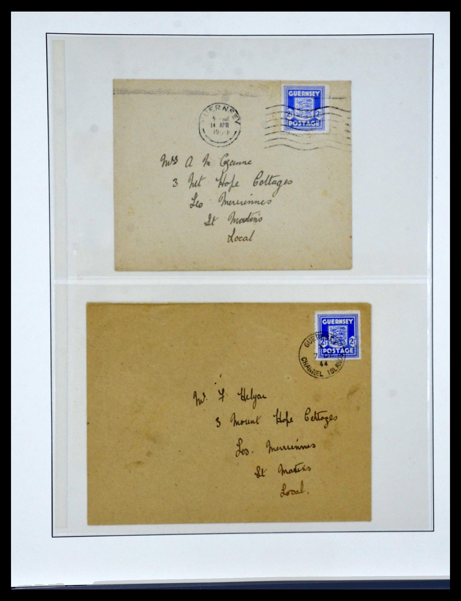 34161 029 - Postzegelverzameling 34161 Duitse bezetting kanaaleilanden 1940-1945.