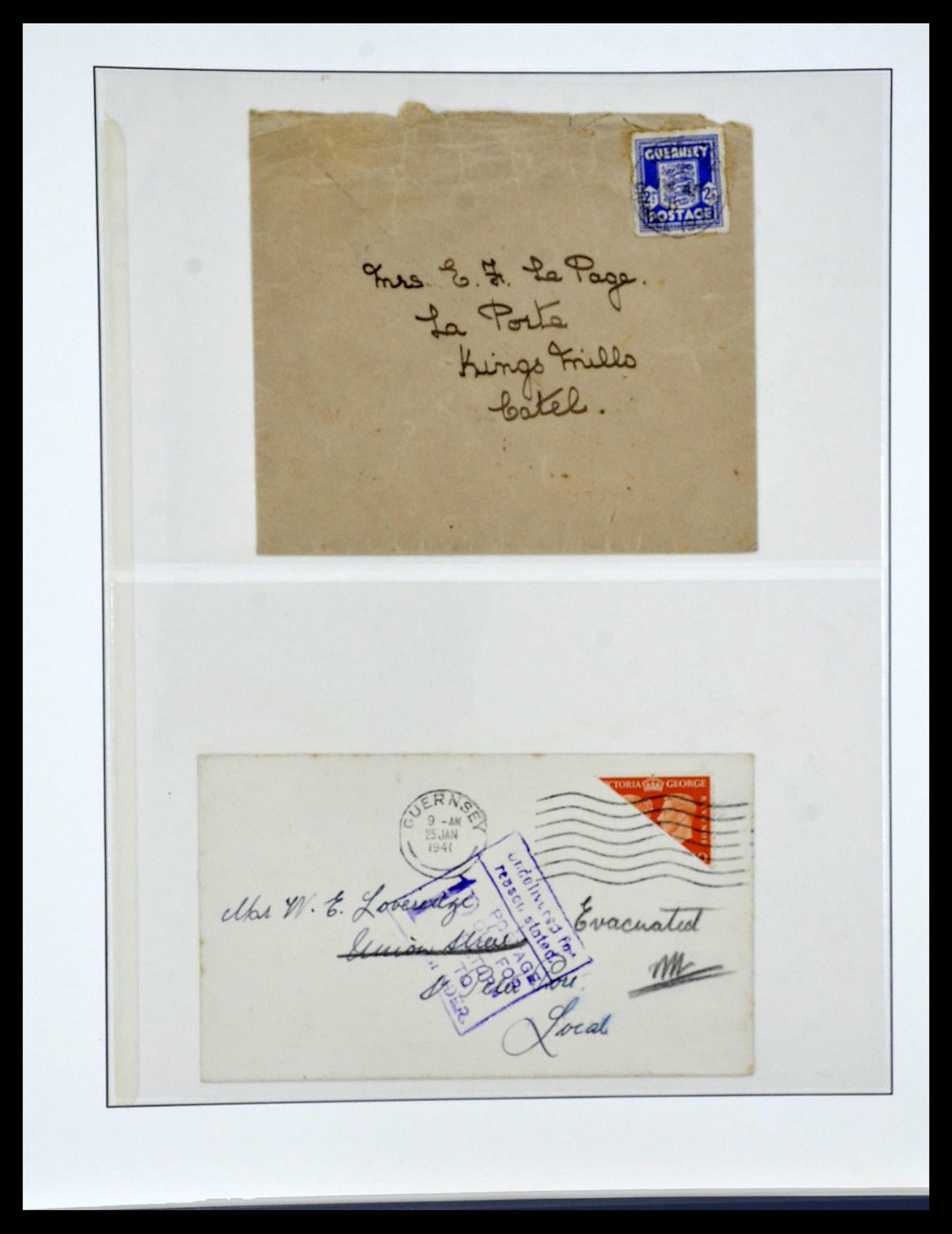 34161 030 - Postzegelverzameling 34161 Duitse bezetting kanaaleilanden 1940-1945.