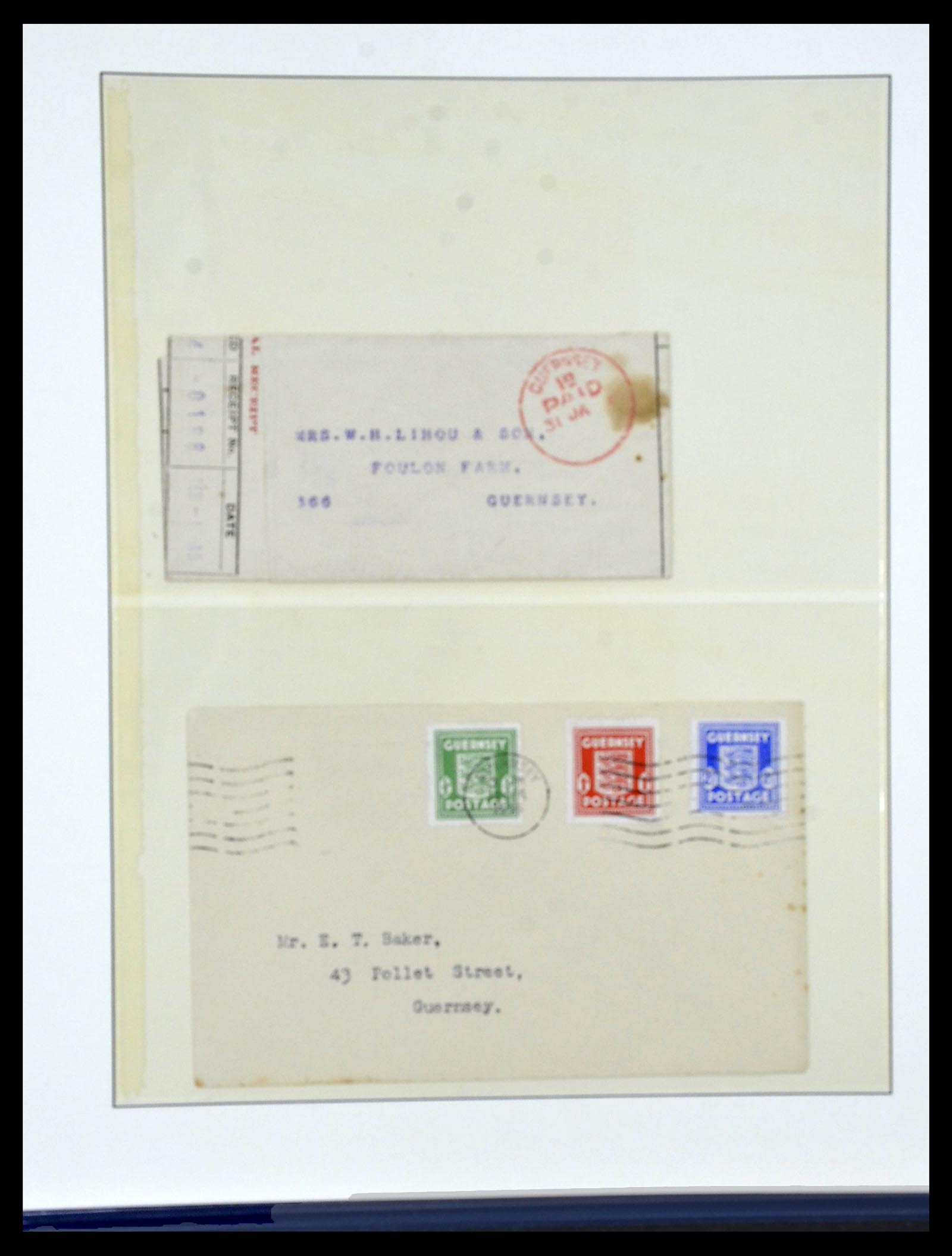 34161 032 - Postzegelverzameling 34161 Duitse bezetting kanaaleilanden 1940-1945.