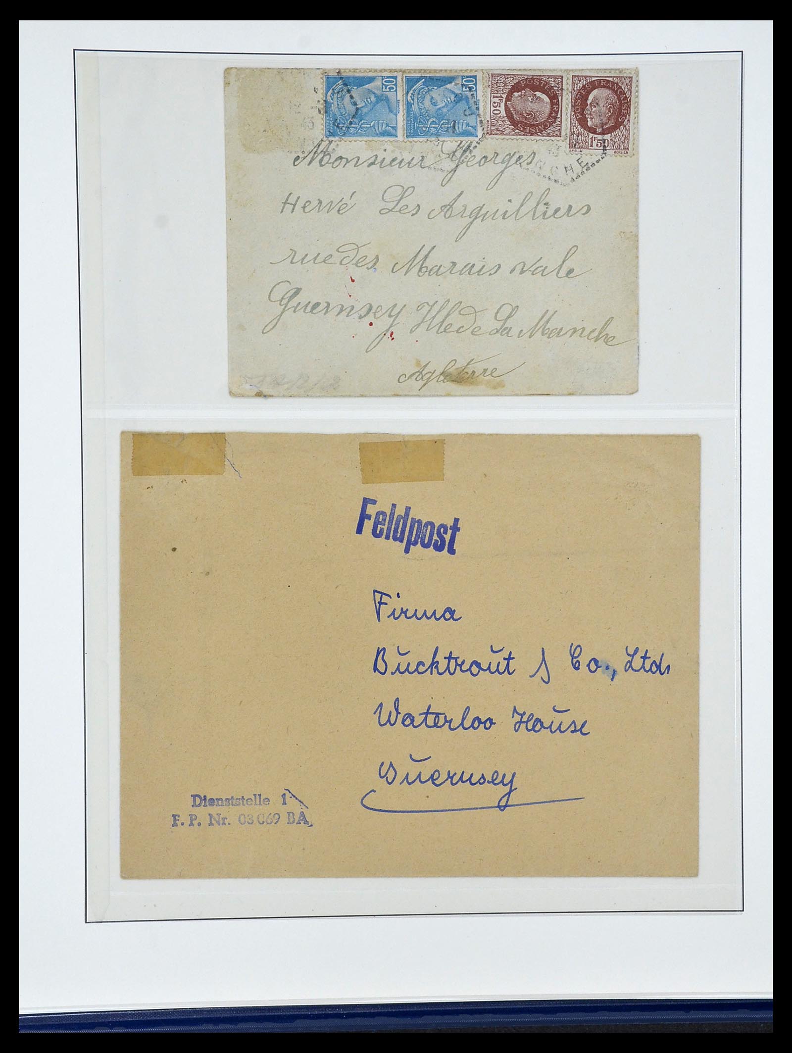 34161 033 - Postzegelverzameling 34161 Duitse bezetting kanaaleilanden 1940-1945.