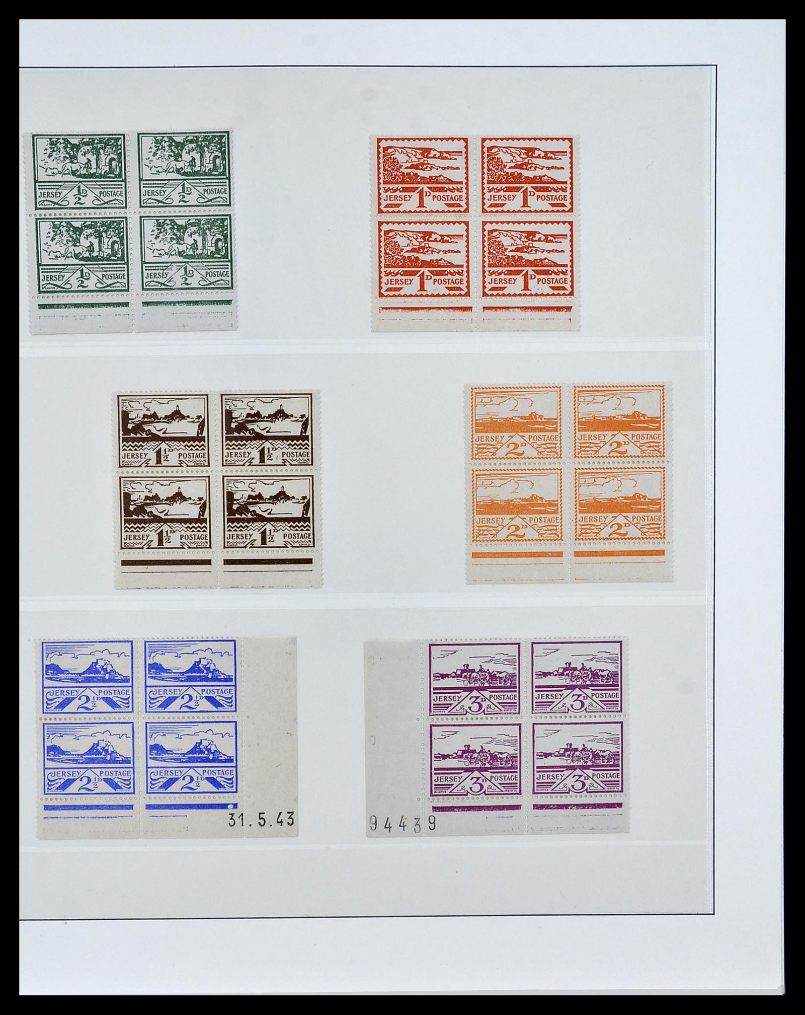 34161 058 - Stamp collection 34161 German occupation Channel Islands 1940-1945.