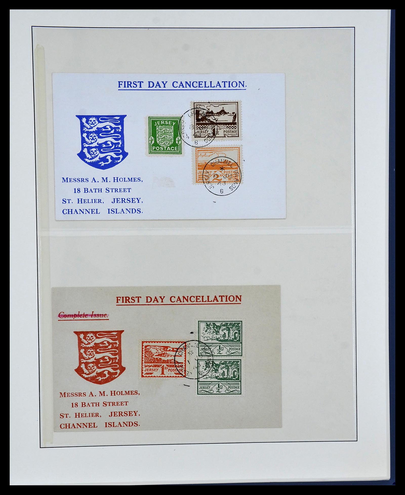 34161 086 - Stamp collection 34161 German occupation Channel Islands 1940-1945.