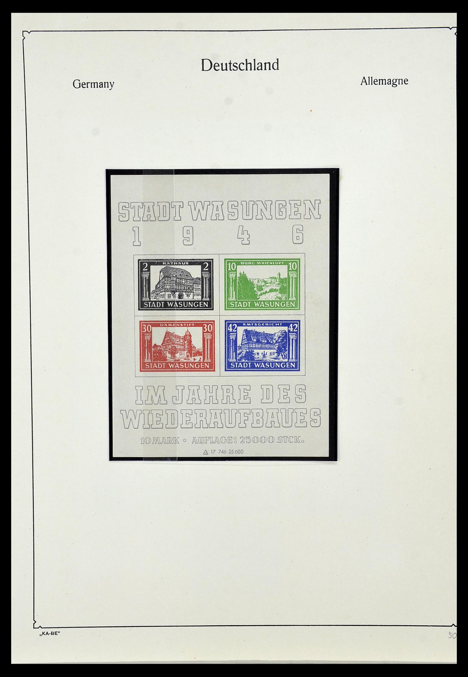 34162 002 - Postzegelverzameling 34162 Duitsland lokaal uitgaven 1945-1946.