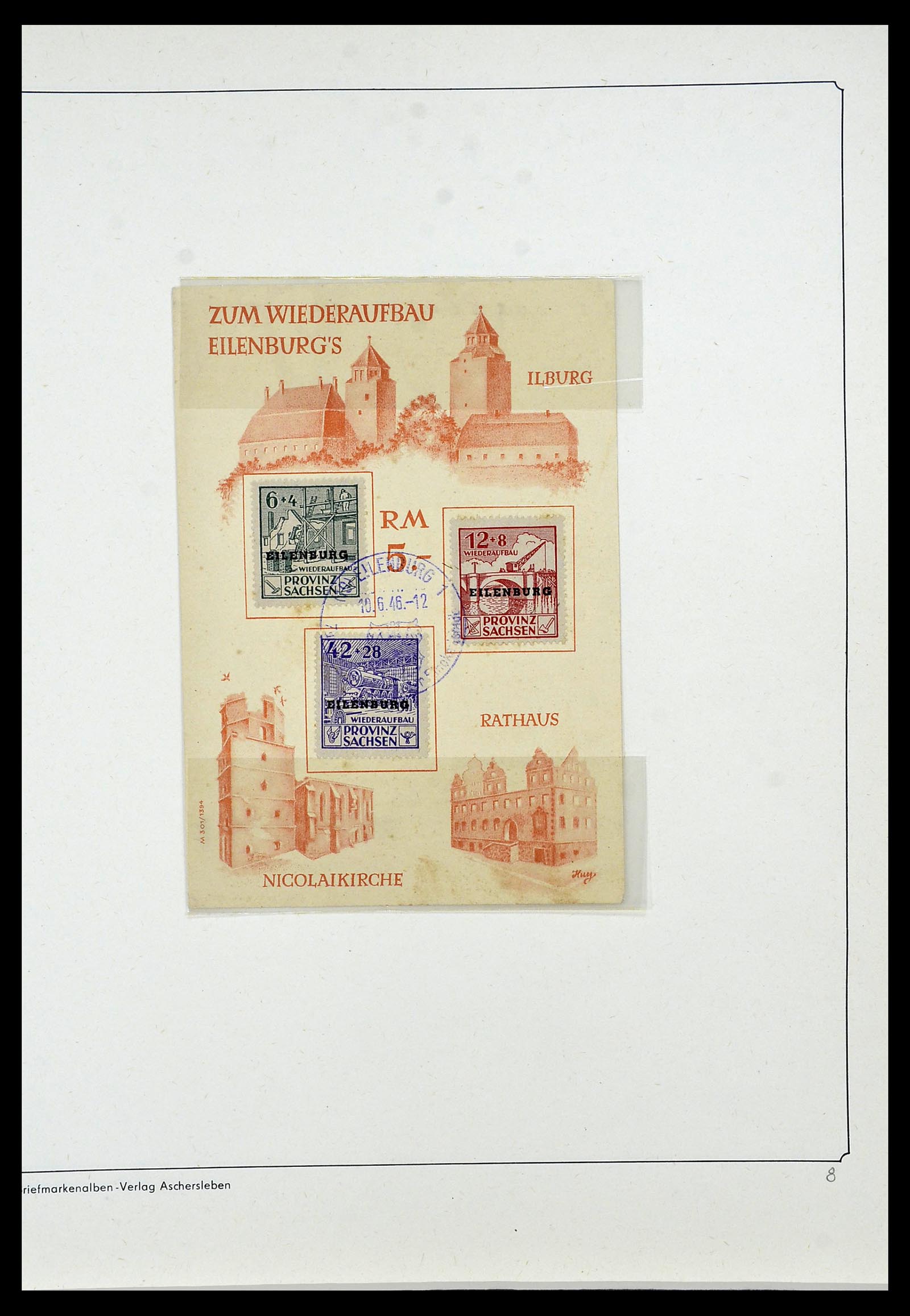 34162 008 - Postzegelverzameling 34162 Duitsland lokaal uitgaven 1945-1946.