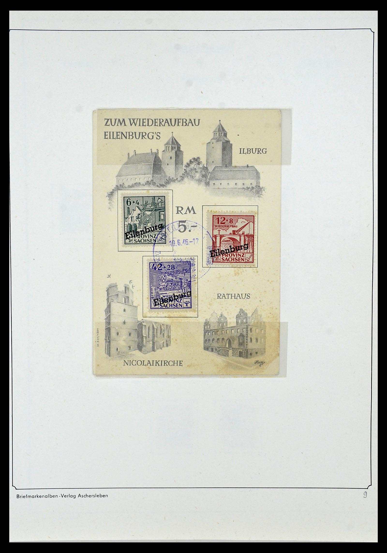 34162 009 - Postzegelverzameling 34162 Duitsland lokaal uitgaven 1945-1946.