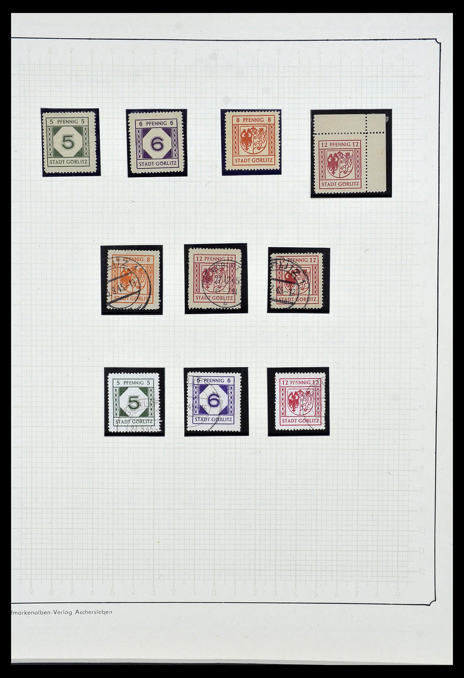 34162 016 - Postzegelverzameling 34162 Duitsland lokaal uitgaven 1945-1946.