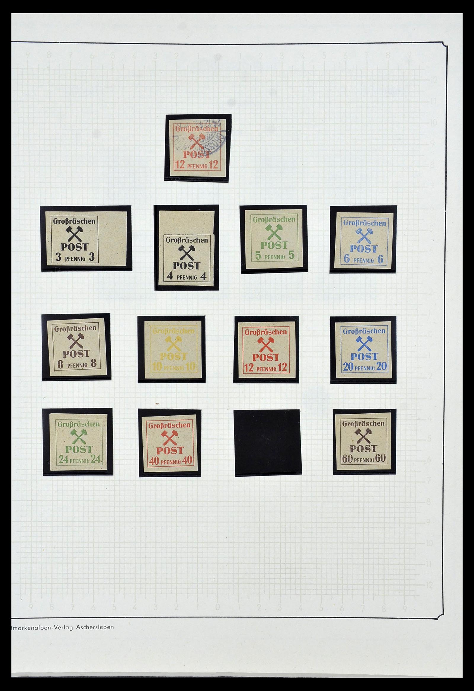34162 020 - Postzegelverzameling 34162 Duitsland lokaal uitgaven 1945-1946.