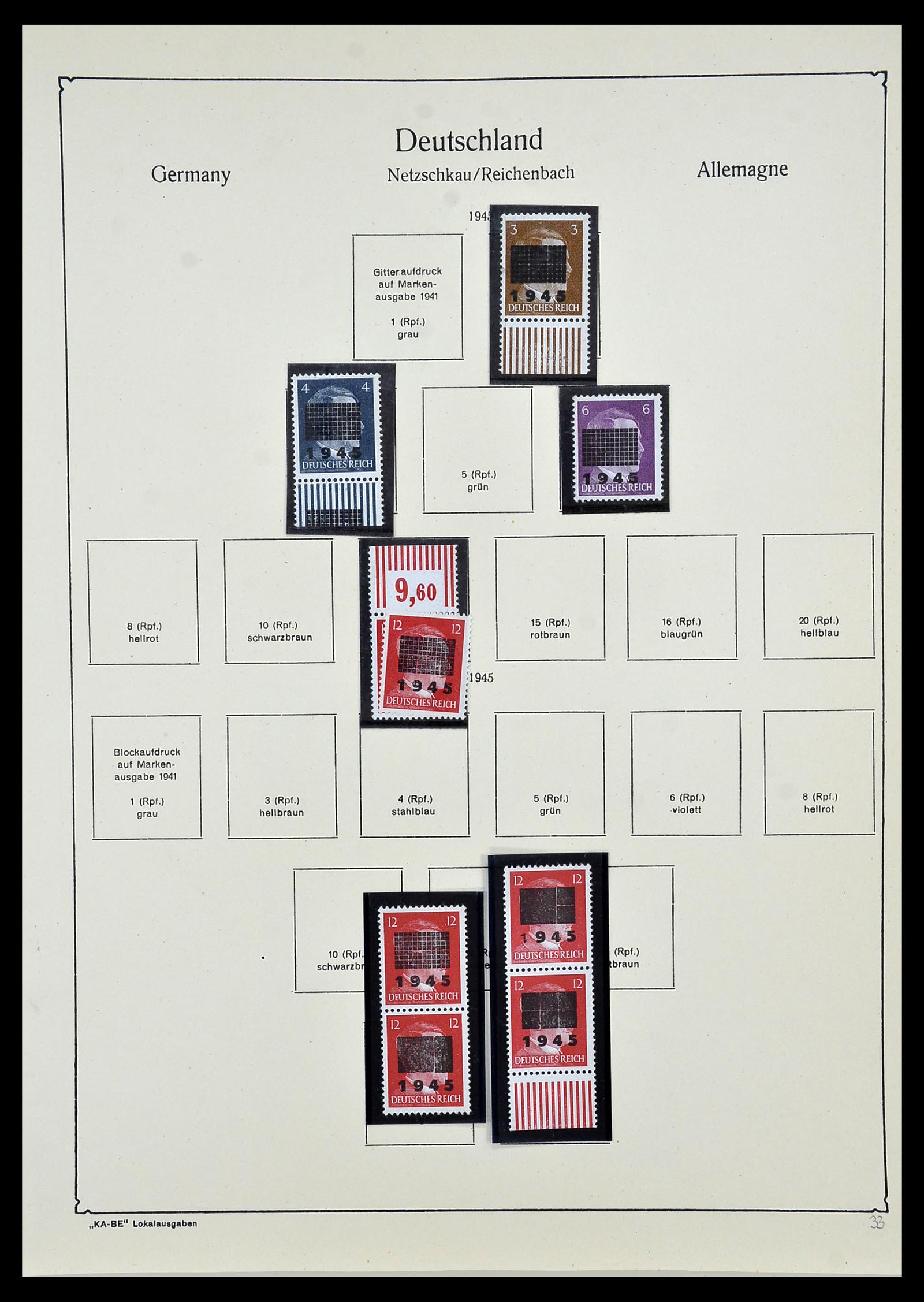 34162 032 - Stamp collection 34162 Germany local issues 1945-1946.