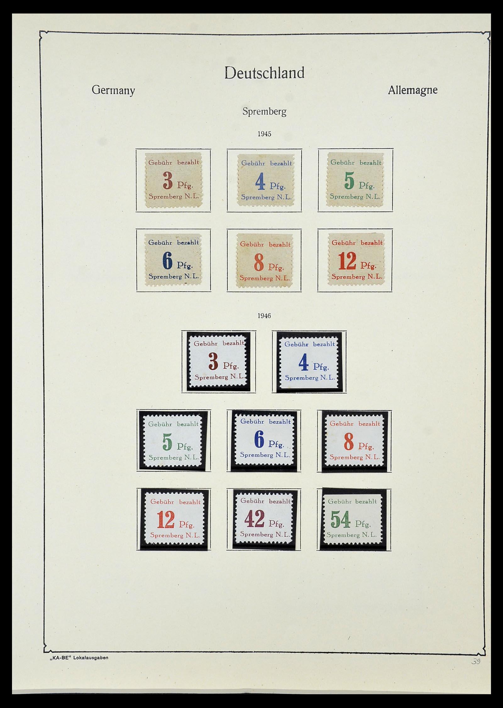 34162 040 - Stamp collection 34162 Germany local issues 1945-1946.