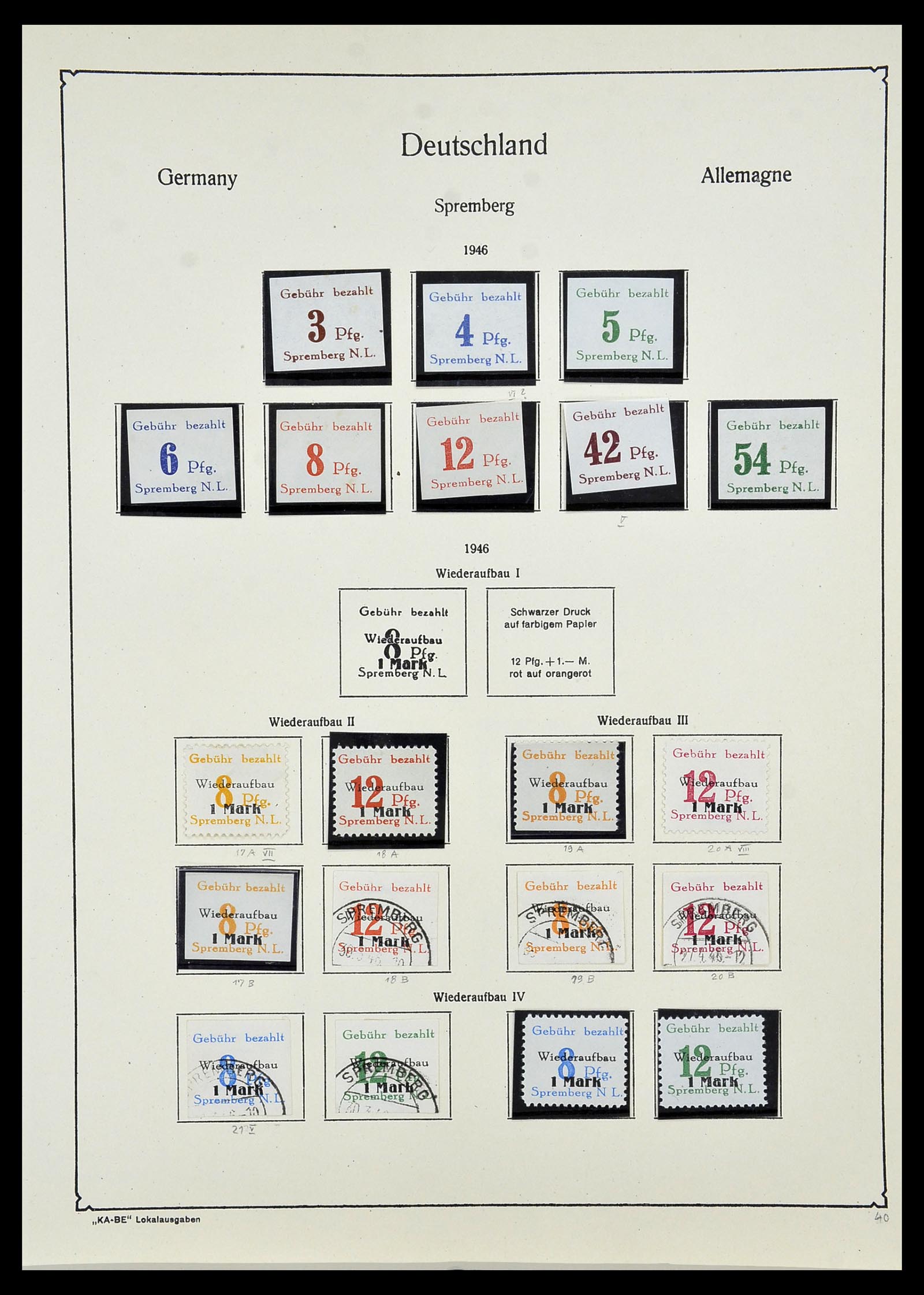 34162 041 - Stamp collection 34162 Germany local issues 1945-1946.