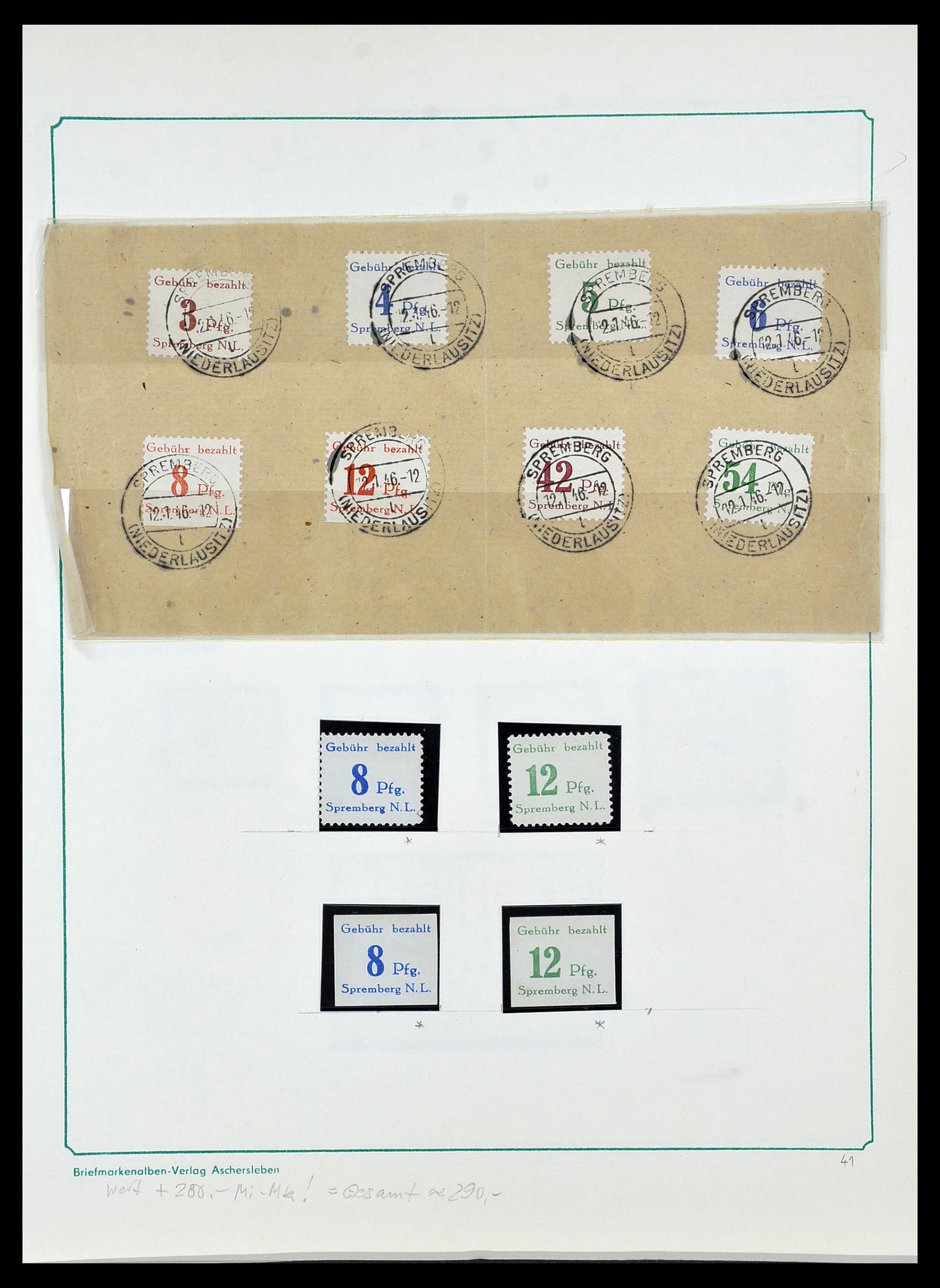 34162 042 - Postzegelverzameling 34162 Duitsland lokaal uitgaven 1945-1946.