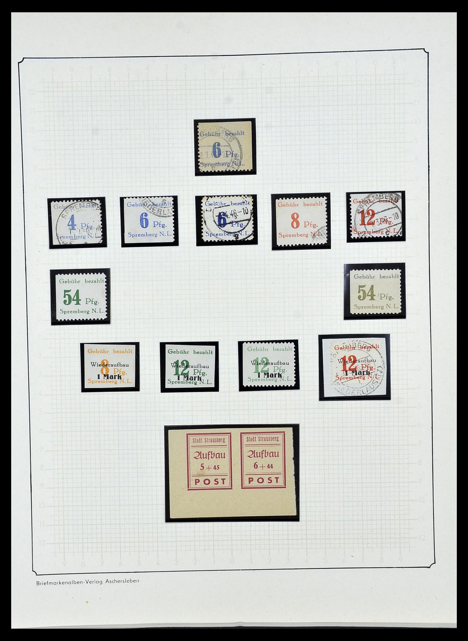 34162 043 - Postzegelverzameling 34162 Duitsland lokaal uitgaven 1945-1946.