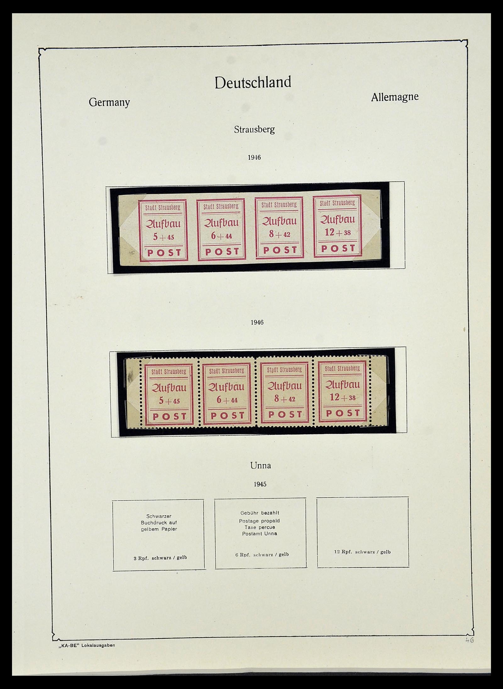 34162 048 - Stamp collection 34162 Germany local issues 1945-1946.