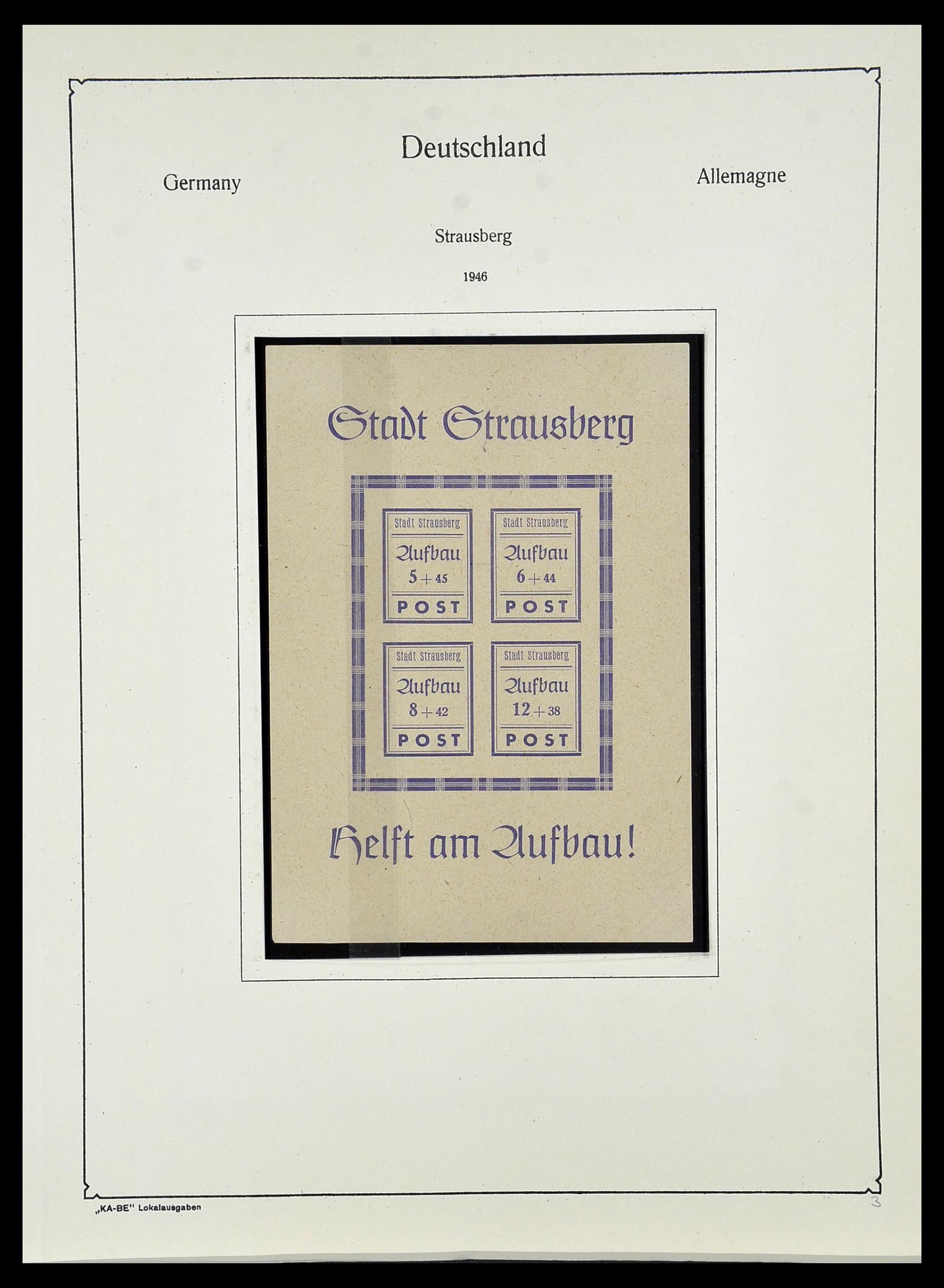 34162 050 - Postzegelverzameling 34162 Duitsland lokaal uitgaven 1945-1946.