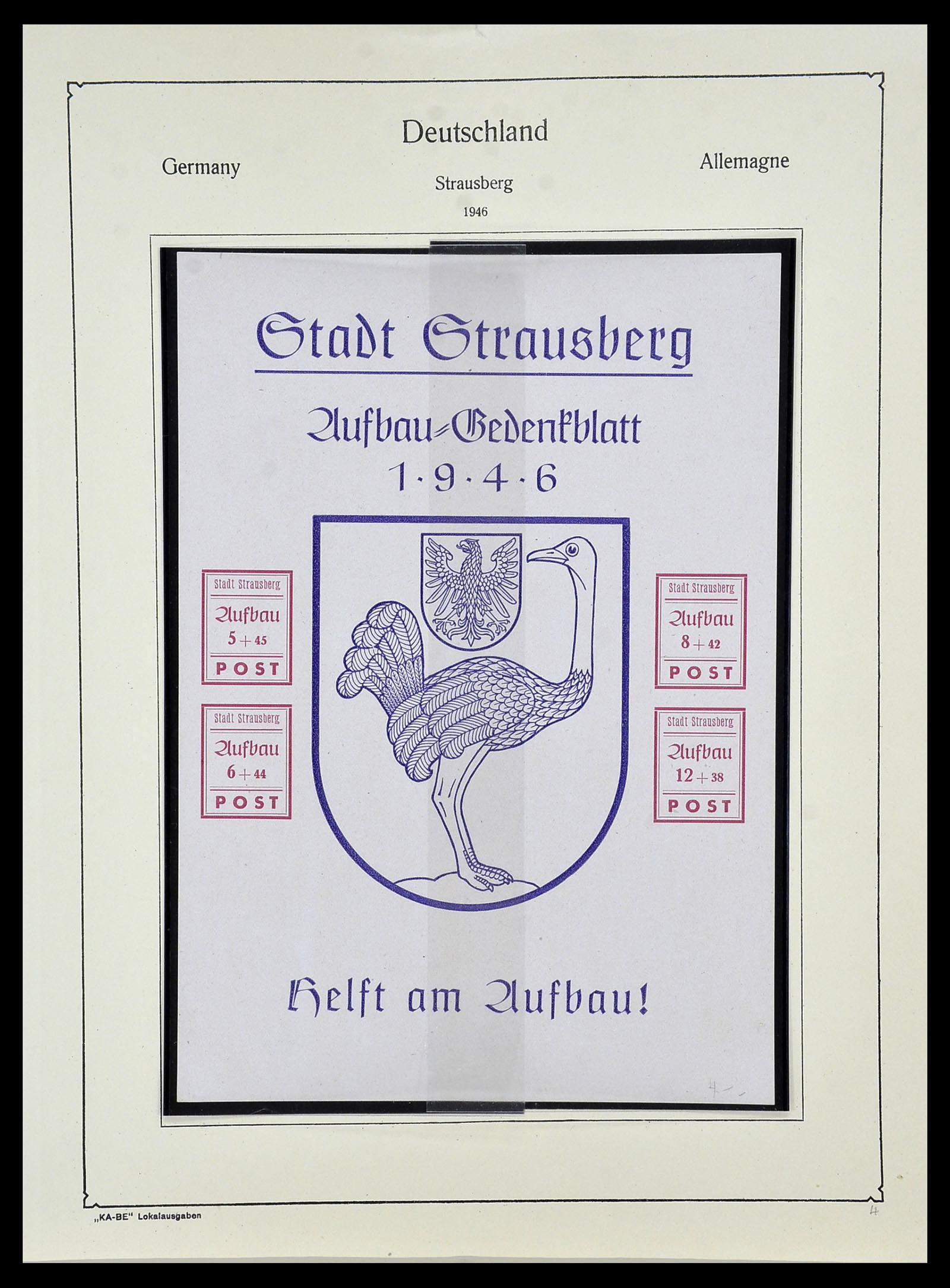34162 051 - Postzegelverzameling 34162 Duitsland lokaal uitgaven 1945-1946.
