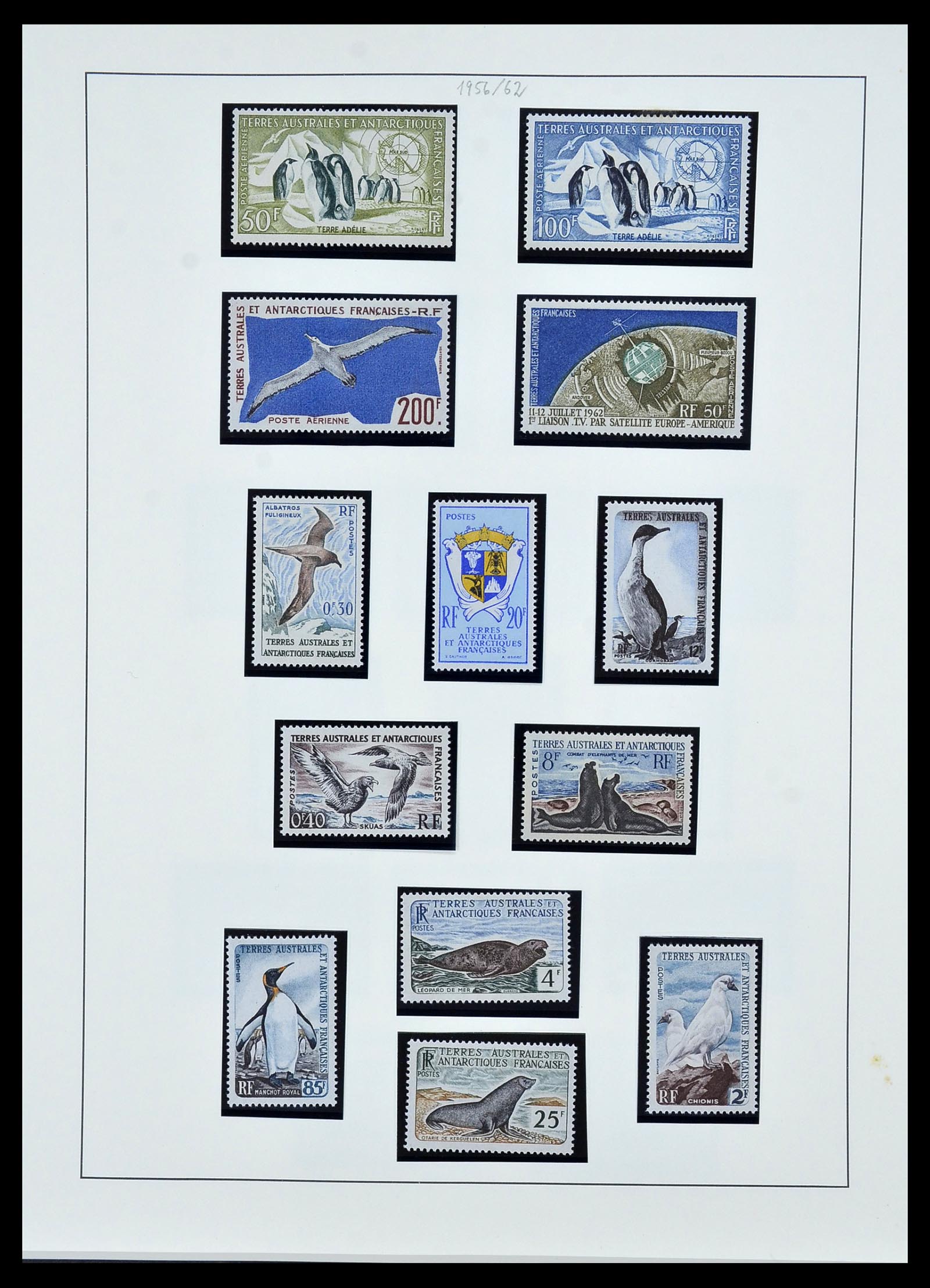 34163 002 - Postzegelverzameling 34163 Frans Antarctica 1955-1984.