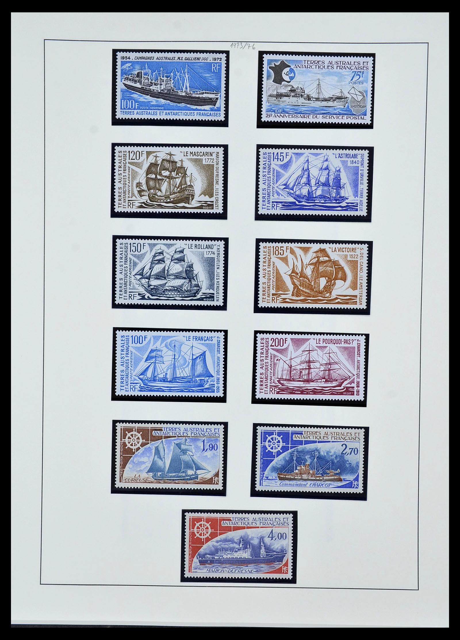 34163 008 - Postzegelverzameling 34163 Frans Antarctica 1955-1984.