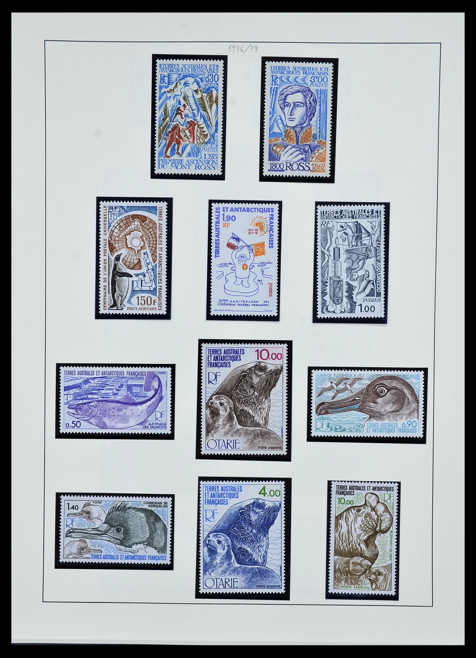 34163 011 - Postzegelverzameling 34163 Frans Antarctica 1955-1984.