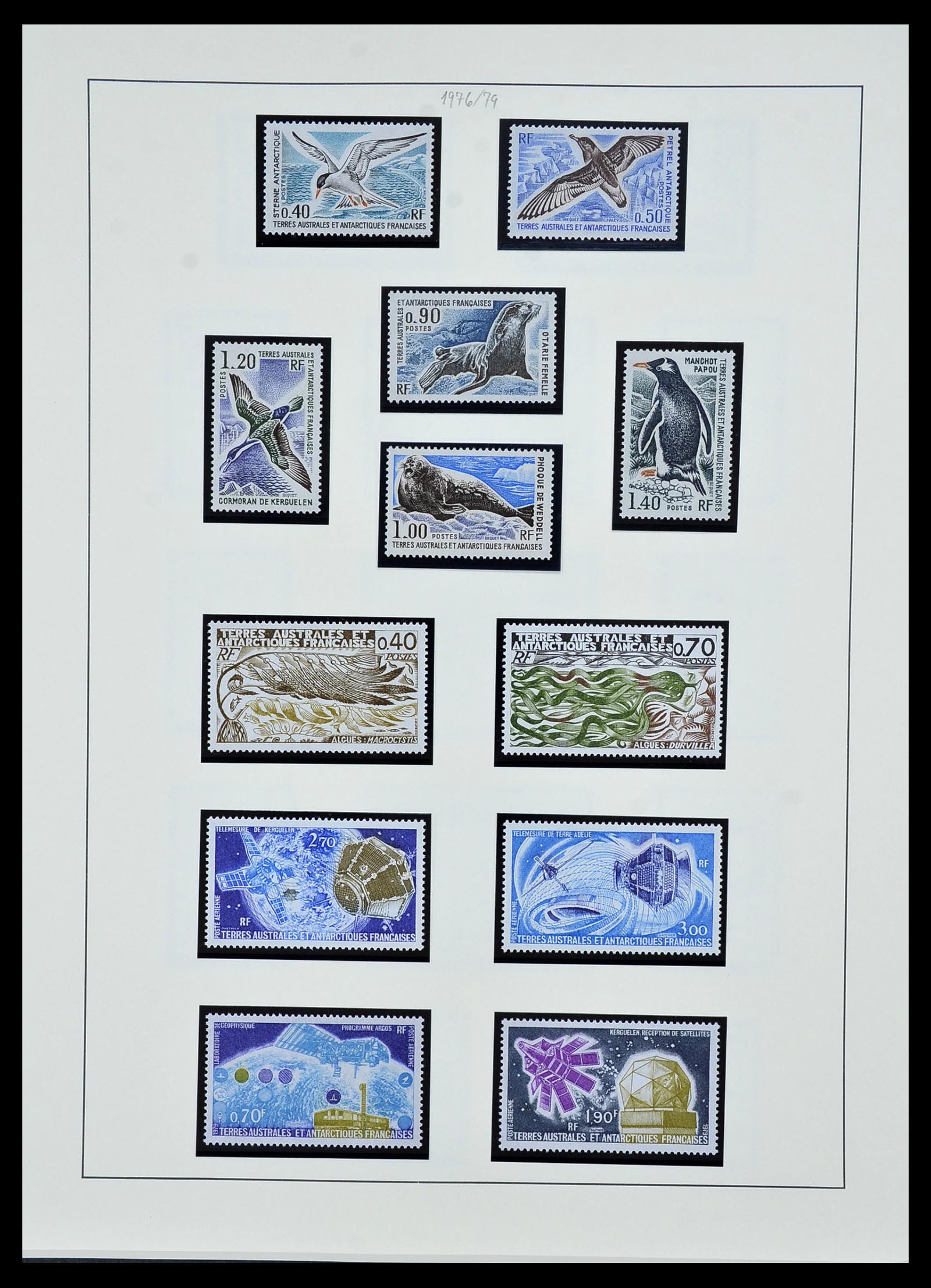 34163 012 - Postzegelverzameling 34163 Frans Antarctica 1955-1984.