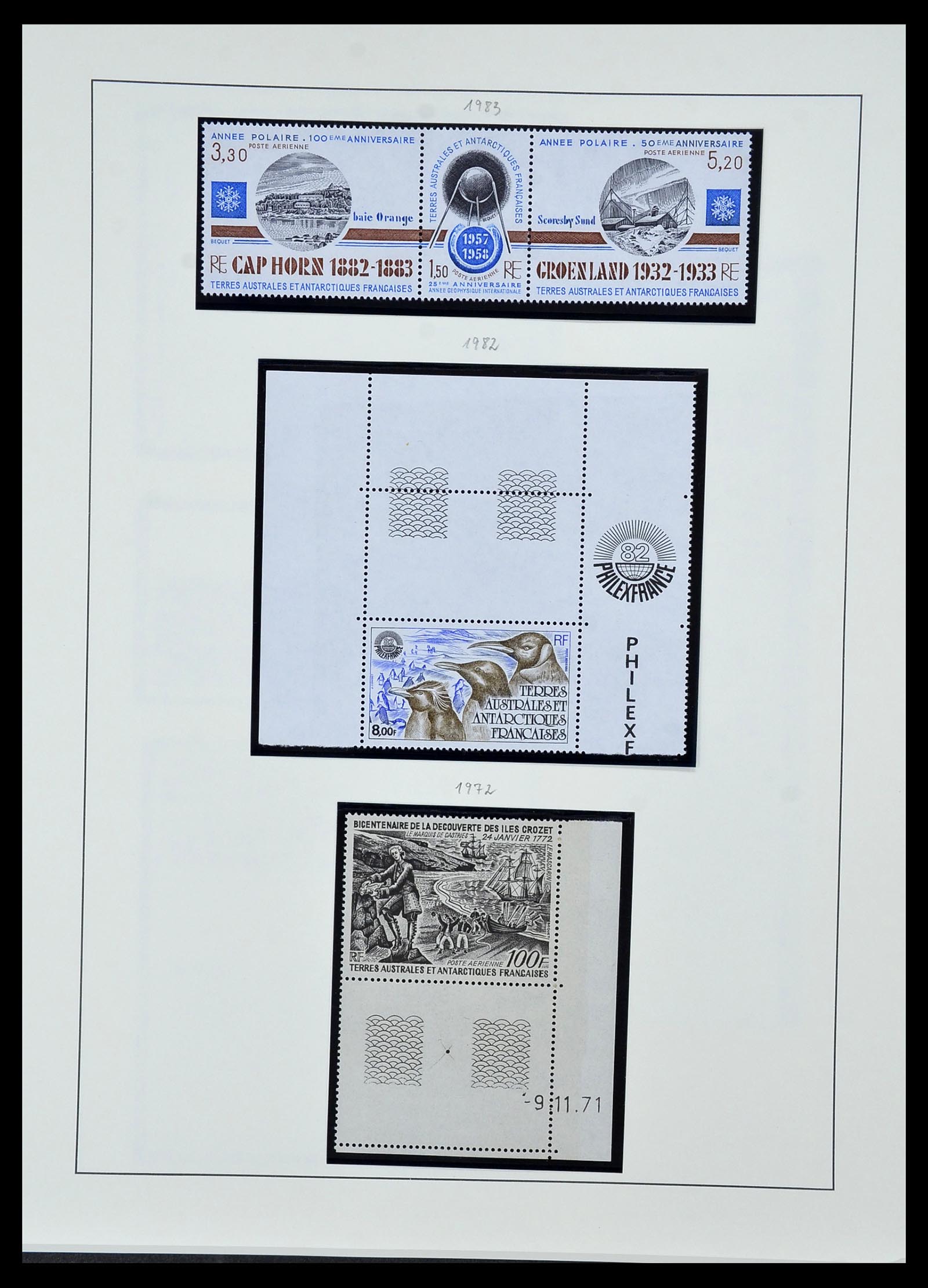 34163 018 - Postzegelverzameling 34163 Frans Antarctica 1955-1984.