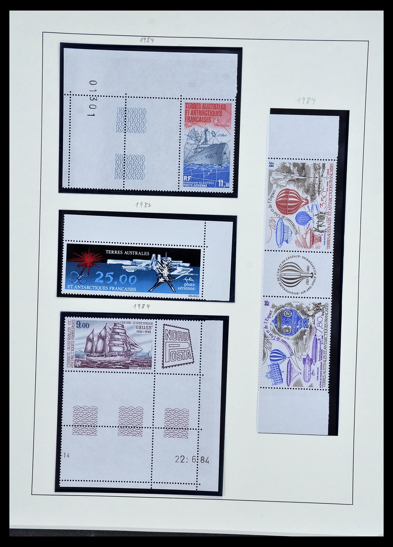 34163 019 - Postzegelverzameling 34163 Frans Antarctica 1955-1984.