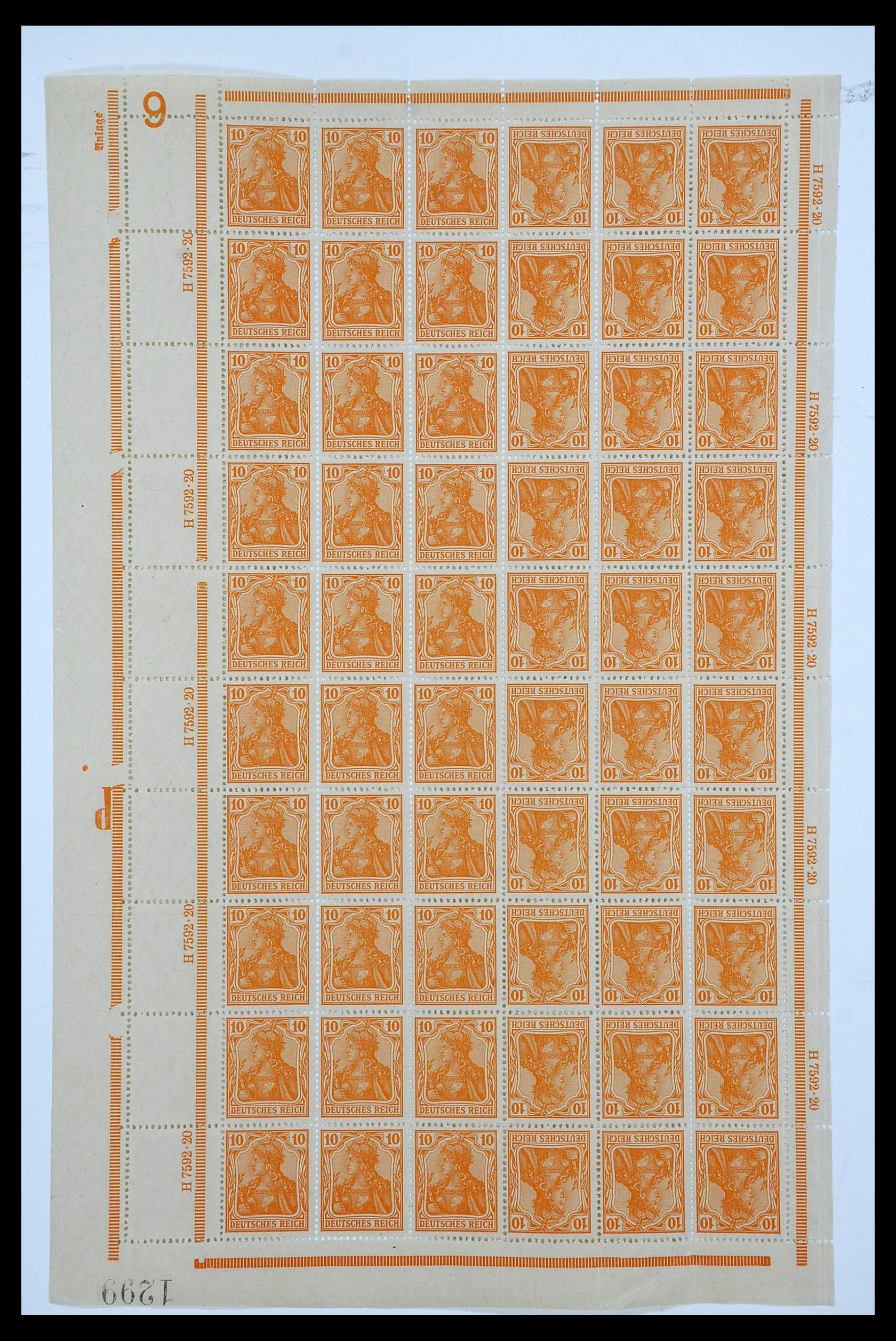 34164 001 - Stamp collection 34164 German Reich Markenheftchenbogen 1933-1942.