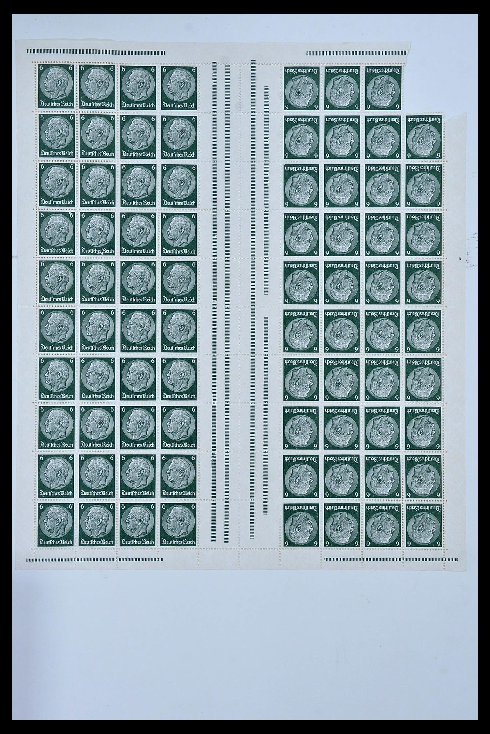 34164 003 - Stamp collection 34164 German Reich Markenheftchenbogen 1933-1942.