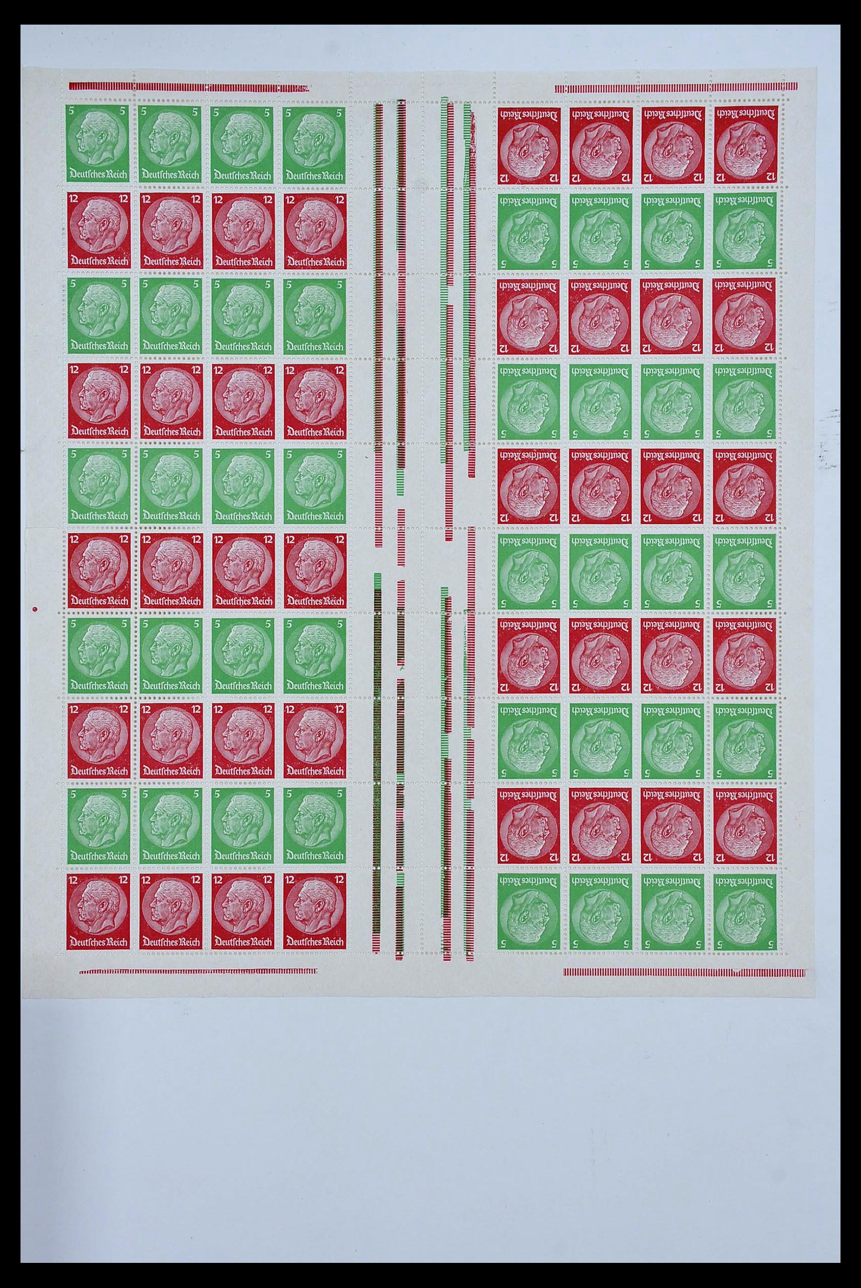 34164 005 - Stamp collection 34164 German Reich Markenheftchenbogen 1933-1942.