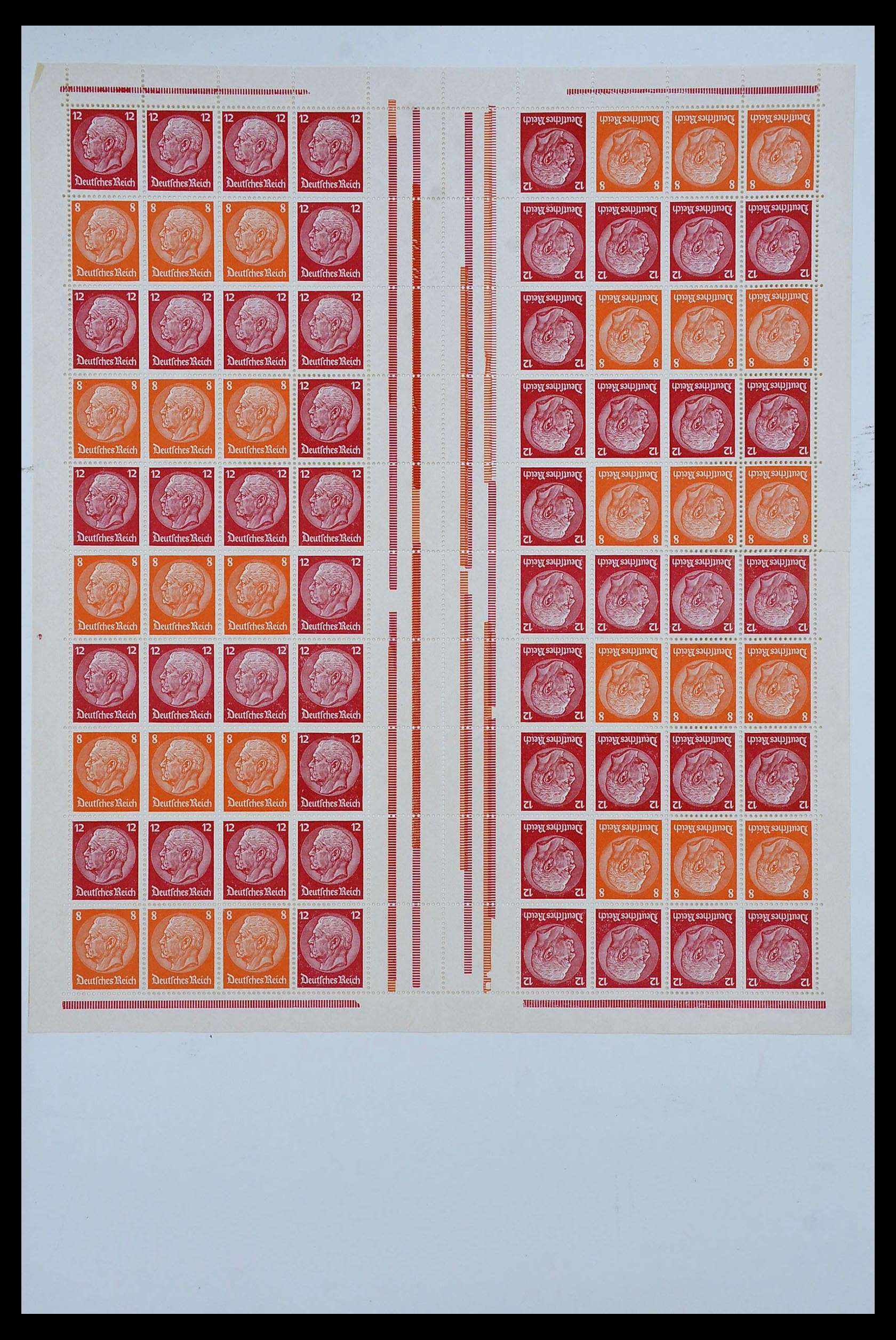 34164 007 - Stamp collection 34164 German Reich Markenheftchenbogen 1933-1942.