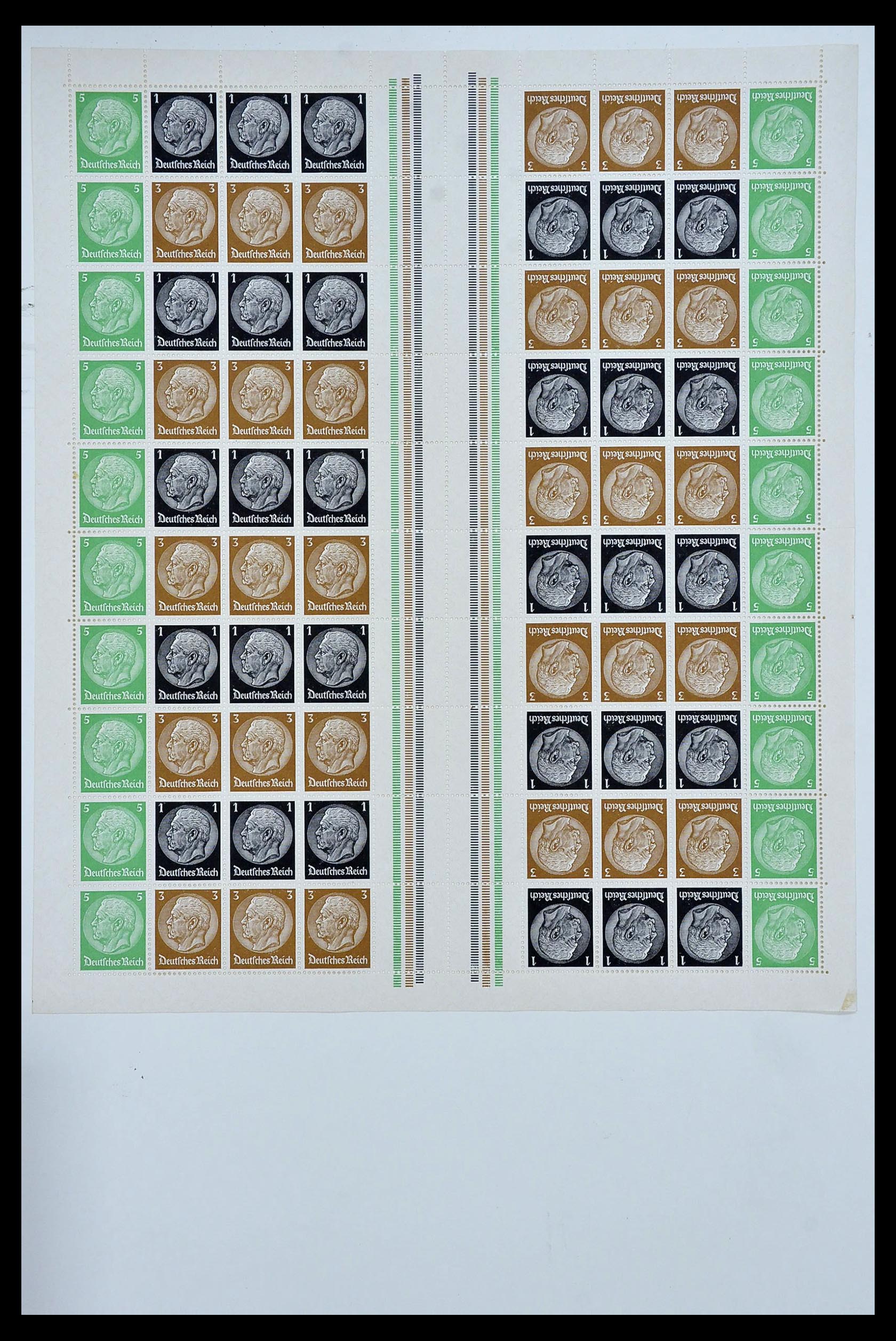 34164 009 - Stamp collection 34164 German Reich Markenheftchenbogen 1933-1942.